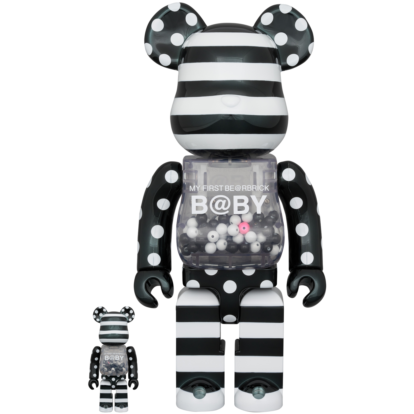 MY FIRST BE@RBRICK BLACK & WHITE CHROME Ver. 100％ & 400％_0