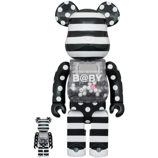 MY FIRST BE@RBRICK BLACK & WHITE CHROME Ver. 100％ & 400％_0