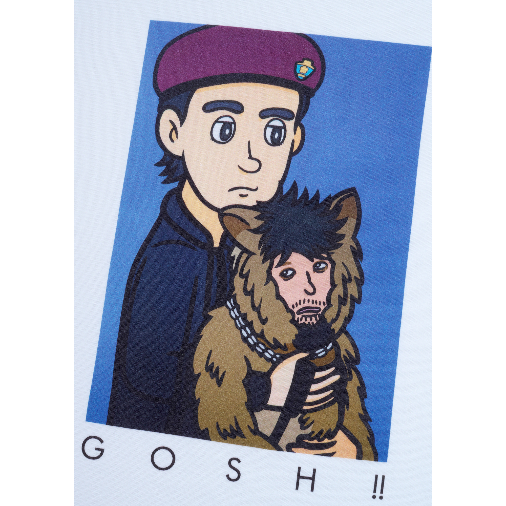 MLE HASHIZUME YUYA × THE Oliver 狗，(GOSH!!) 这个蓍草 MOVIE TEE “Ippei & Oliver”