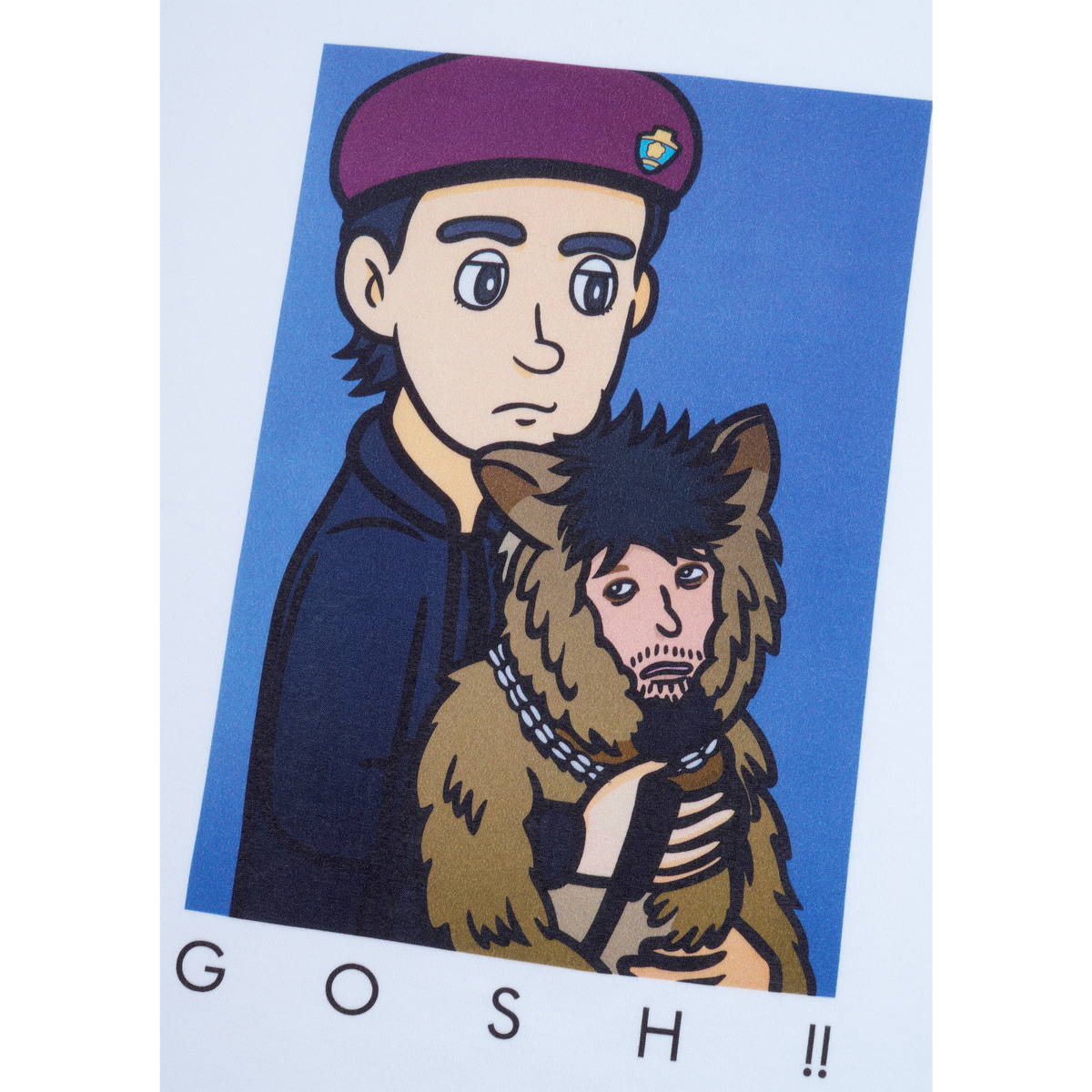 MLE HASHIZUME YUYA × THE Oliver 狗，(GOSH!!) 这个蓍草 MOVIE TEE “Ippei & Oliver”
