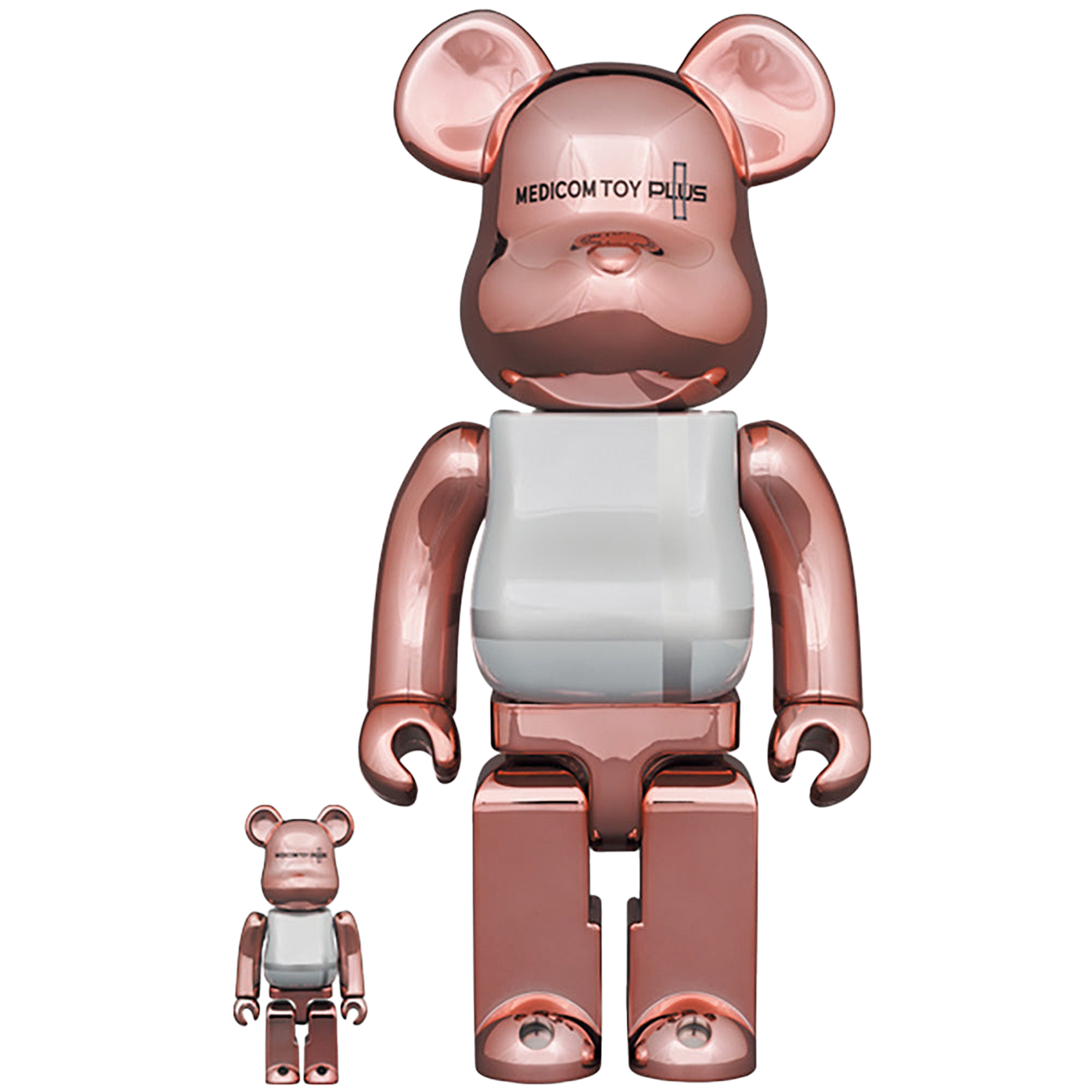 BE@RBRICK MEDICOM TOY PLUS PINK GOLD CHROME Ver. 100％ ＆ 400％