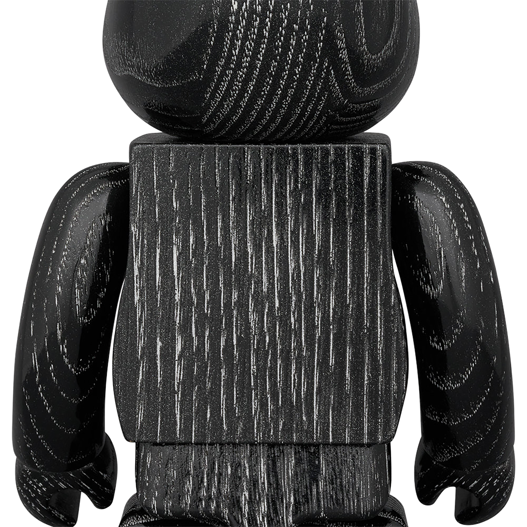 BE@RBRICK Karimoku floating black silver 400%