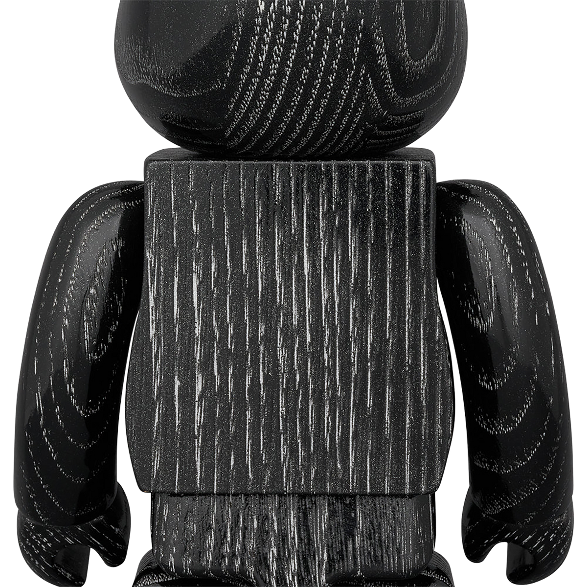 BE@RBRICK Karimoku floating black silver 400%