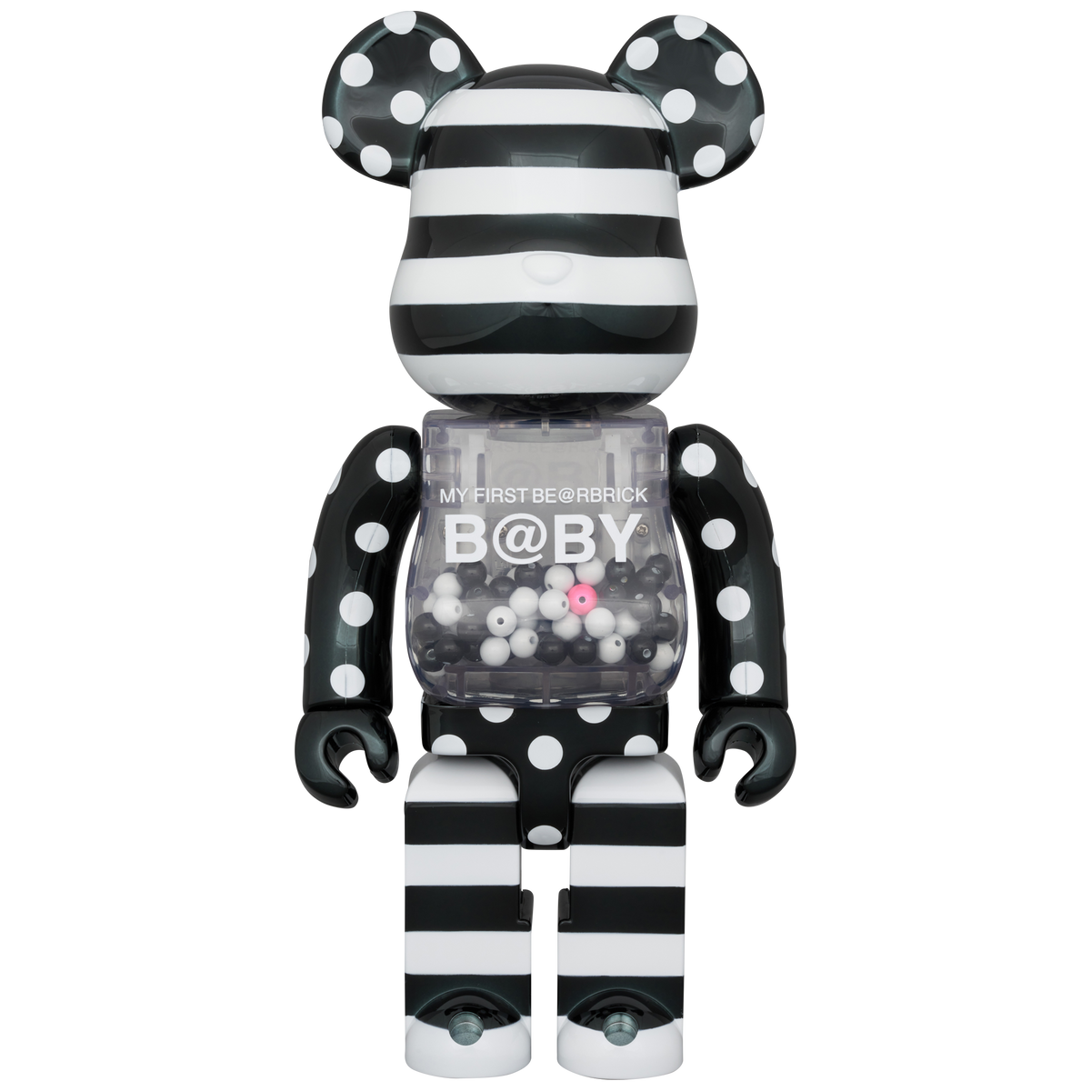 MY FIRST BE@RBRICK BLACK & WHITE CHROME Ver. 1000% | MEDICOM TOY MY FIRST BE@RBRICK BLACK & WHITE CHROME Ver. 1000% | MEDICOM TOY