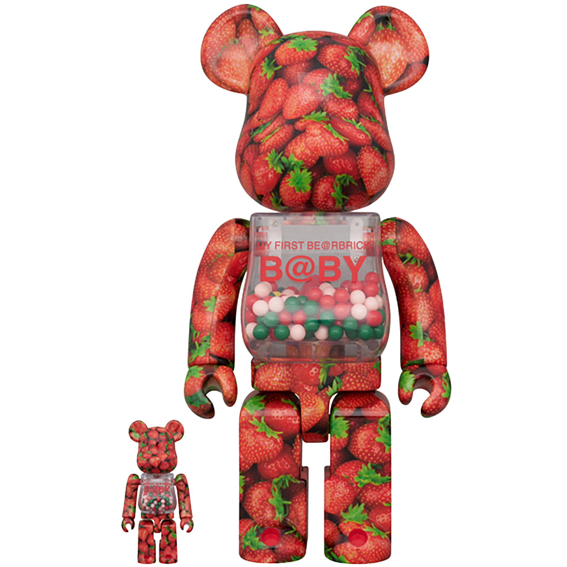 MY FIRST BE@RBRICK Strawberry Ver. 100％ & 400％ | MEDICOM TOY