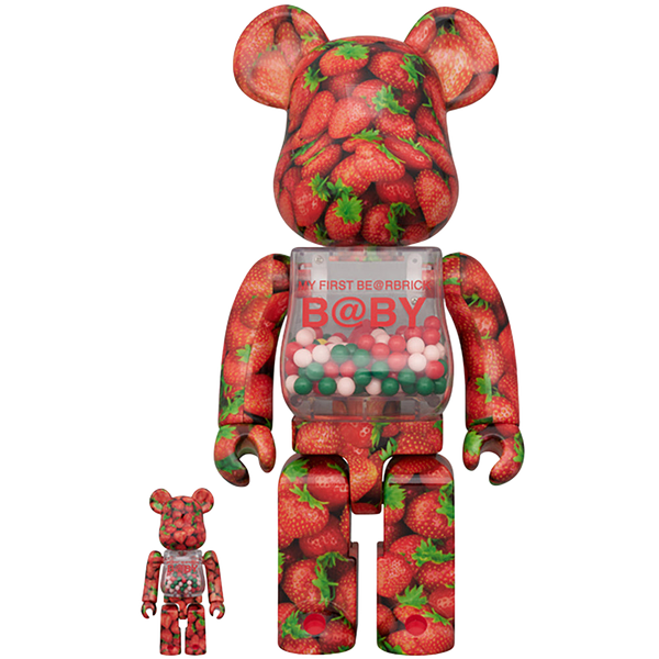 MY FIRST BE@RBRICK Strawberry Ver. 100％ & 400％ | MEDICOM TOY