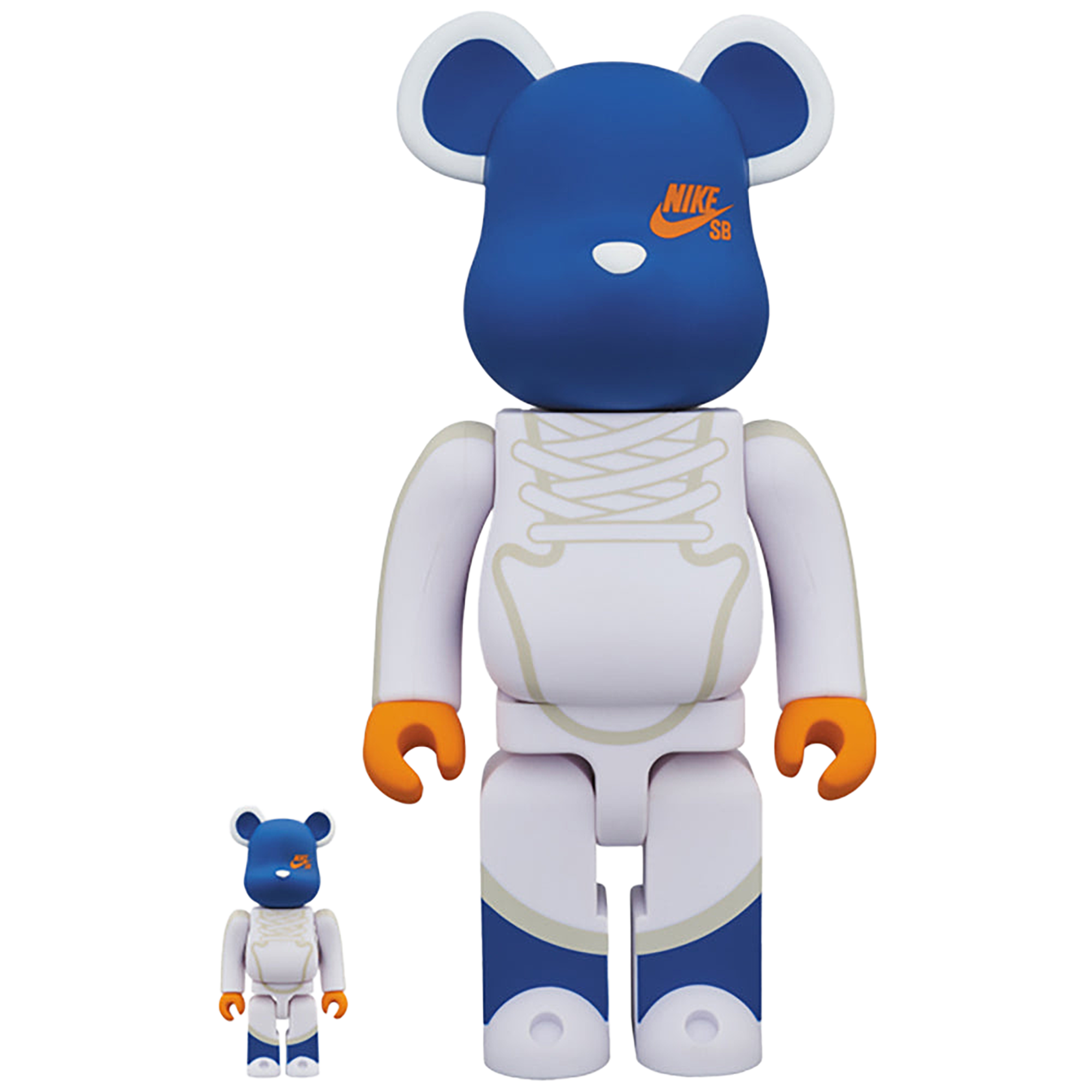 BE@RBRICK NIKE SB WHITE 100％ & 400％