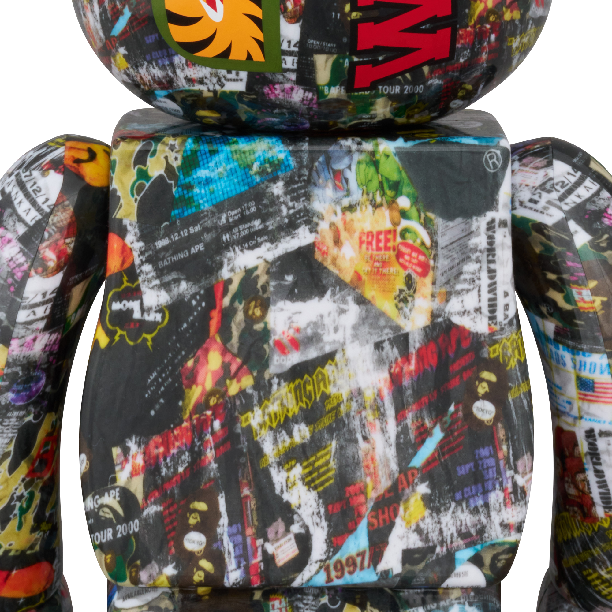 BE@RBRICK BAPE(R) LEGACY CAMO SHARK GRAY／RED／NAVY 100％ & 400％ 3 PCS SET
