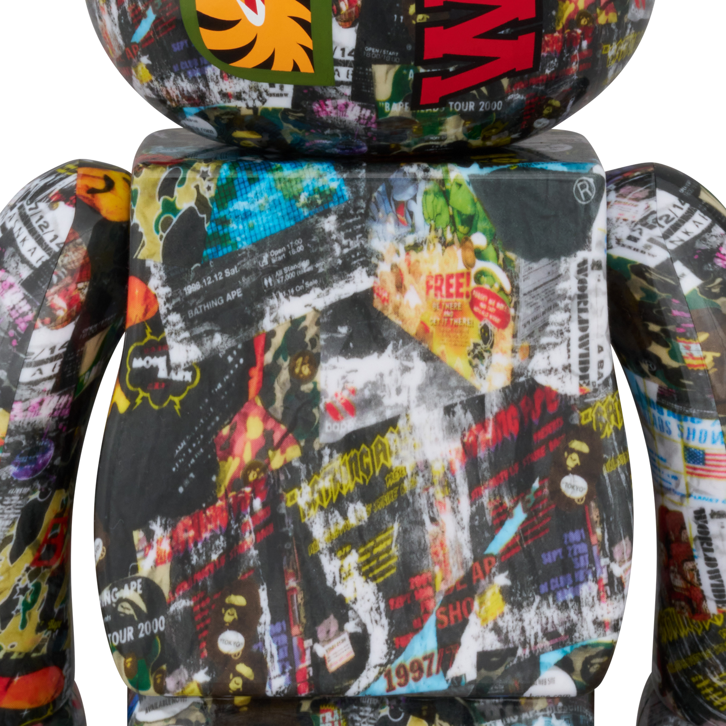 BE@RBRICK BAPE(R) LEGACY CAMO SHARK GRAY／RED／NAVY 100％ & 400％ 3 PCS SET
