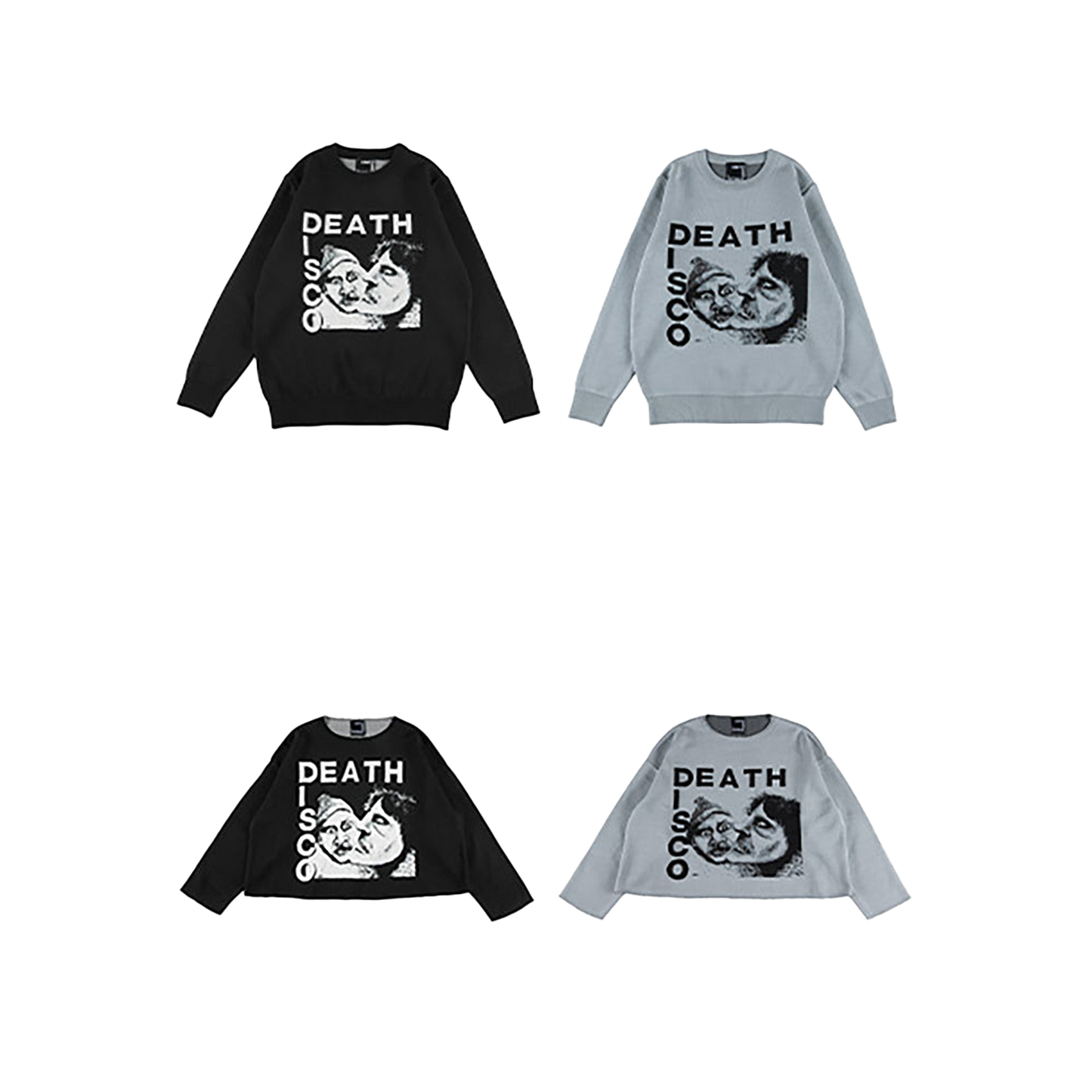 KNIT GANG COUNCIL "PIL" CREW NECK SWEATER "DEATH DISCO"