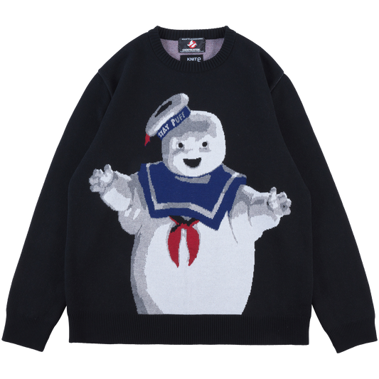 MLE × GHOSTBUSTERS STAY PUFT MARSHMALLOW MAN CREW NECK SWEATER_0