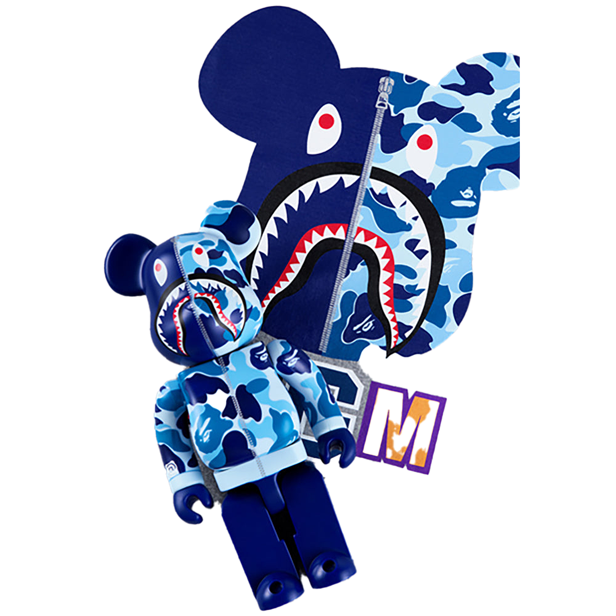 BE@RTEE BAPE(R)-BE@R ON BAPE(R) (GRAY)