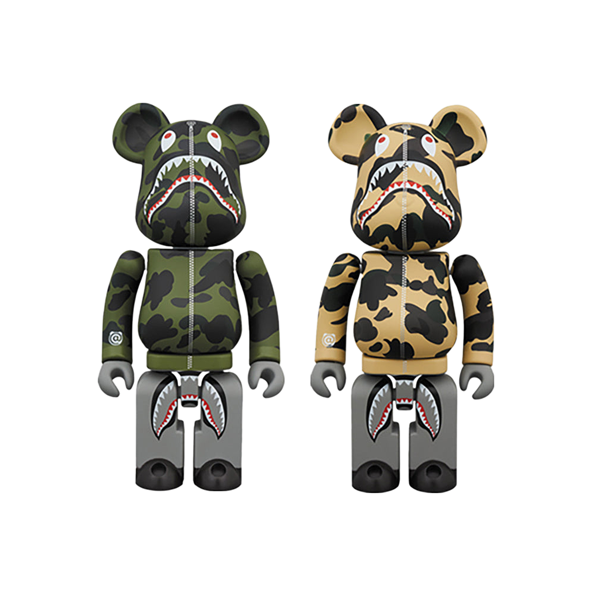 1ST CAMO SHARK BE@RBRICK 超合金 GREEN／YELLOW