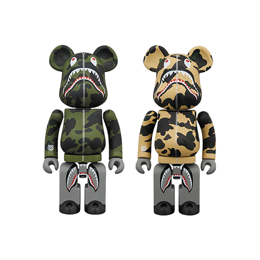 1ST CAMO SHARK BE@RBRICK 超合金 GREEN／YELLOW