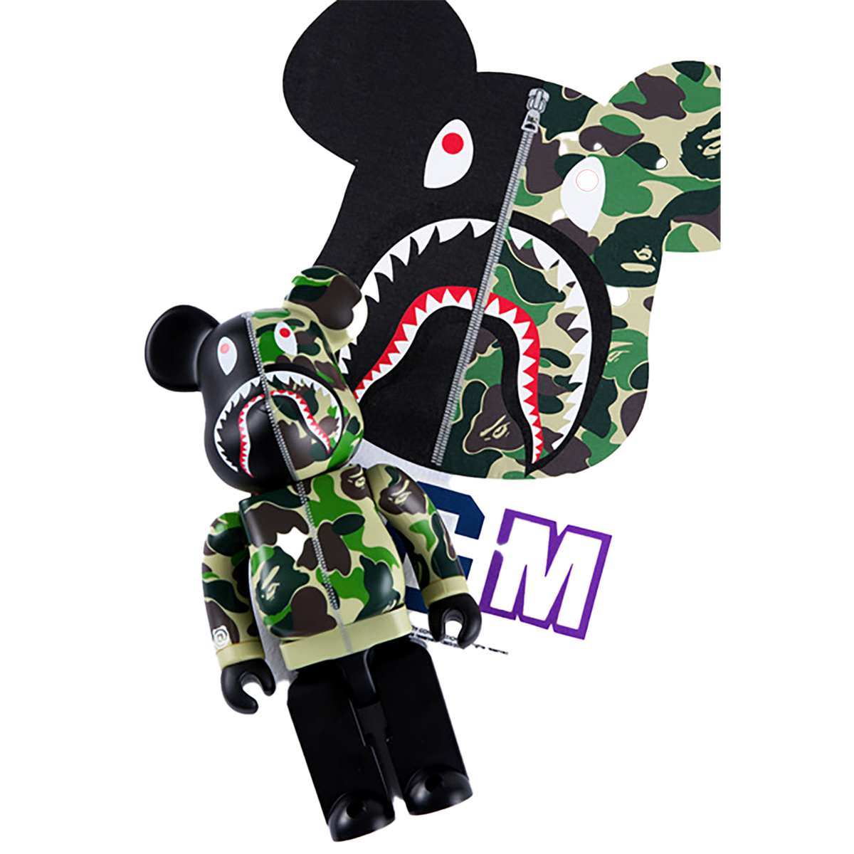 BE@RTEE BAPE(R)-BE@R ON BAPE(R) (WHITE)