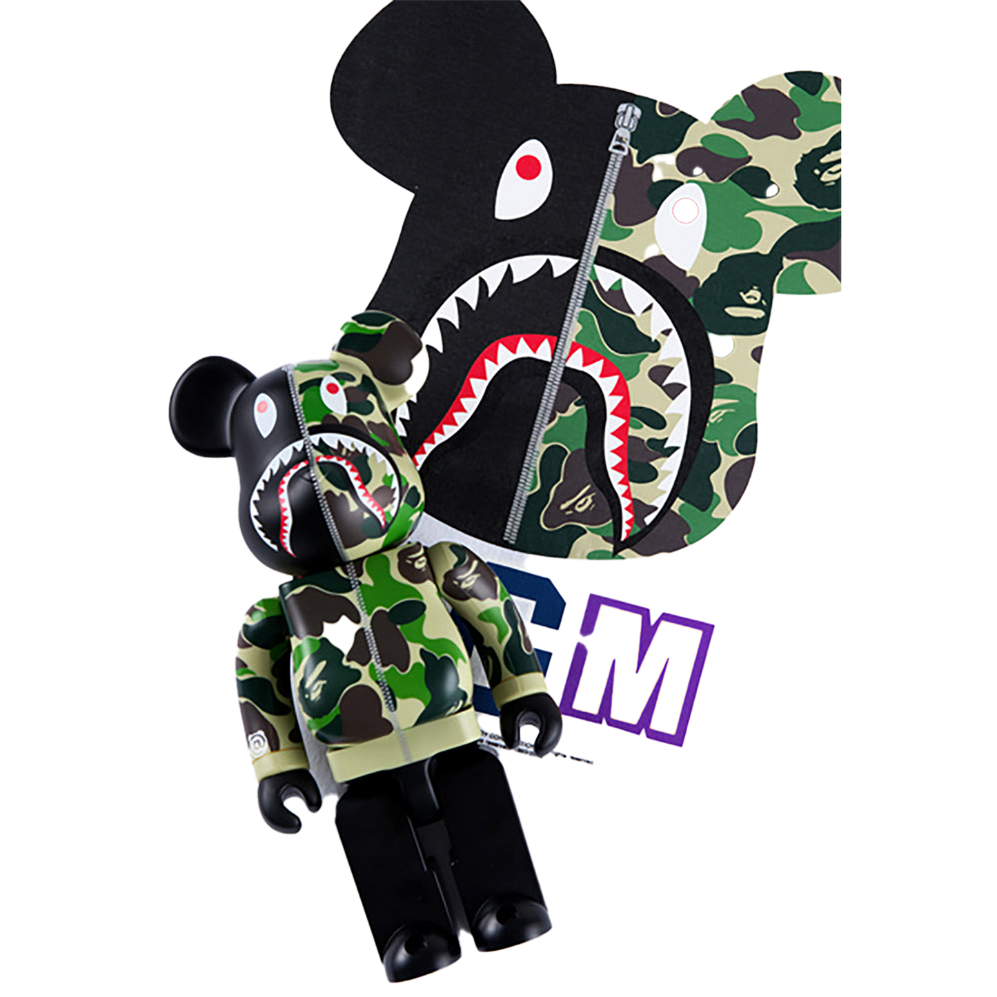 BE@RTEE BAPE(R)-BE@R ON BAPE(R) (WHITE)