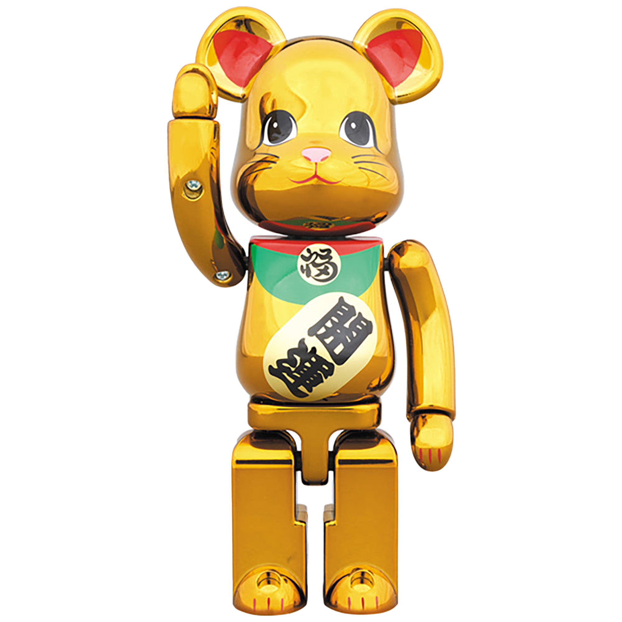 超合金 BE@RBRICK 招き猫 金メッキ 参