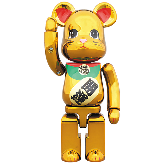 超合金 BE@RBRICK 招き猫 金メッキ 参