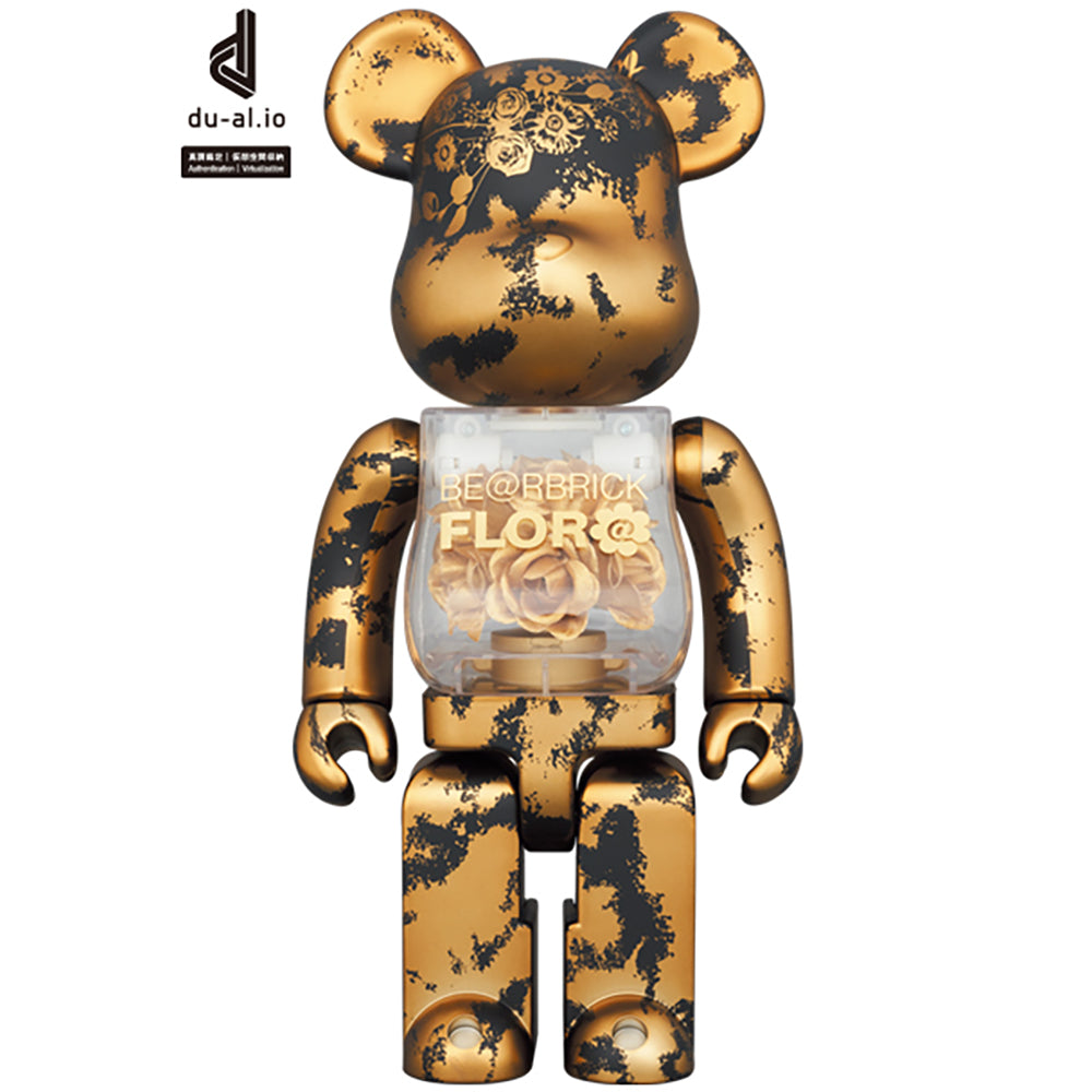 BE@RBRICK FLOR@ GOLD 400％_0