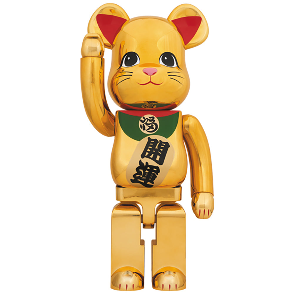 BE@RBRICK 招き猫 金メッキ 参 1000％_0