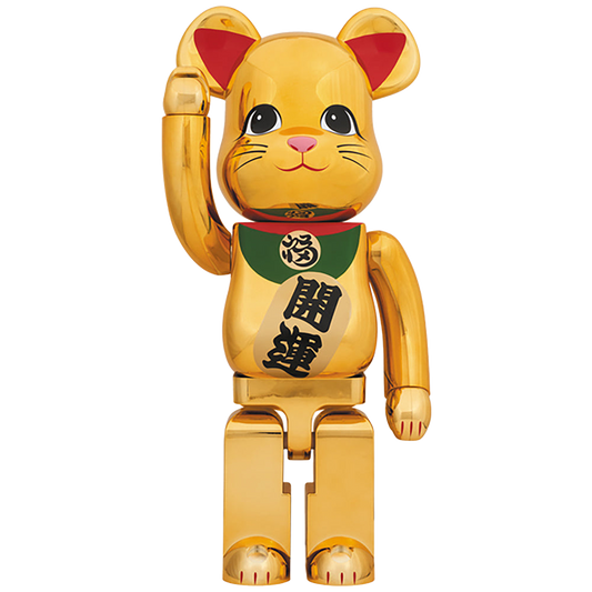 BE@RBRICK 招き猫 金メッキ 参 1000％