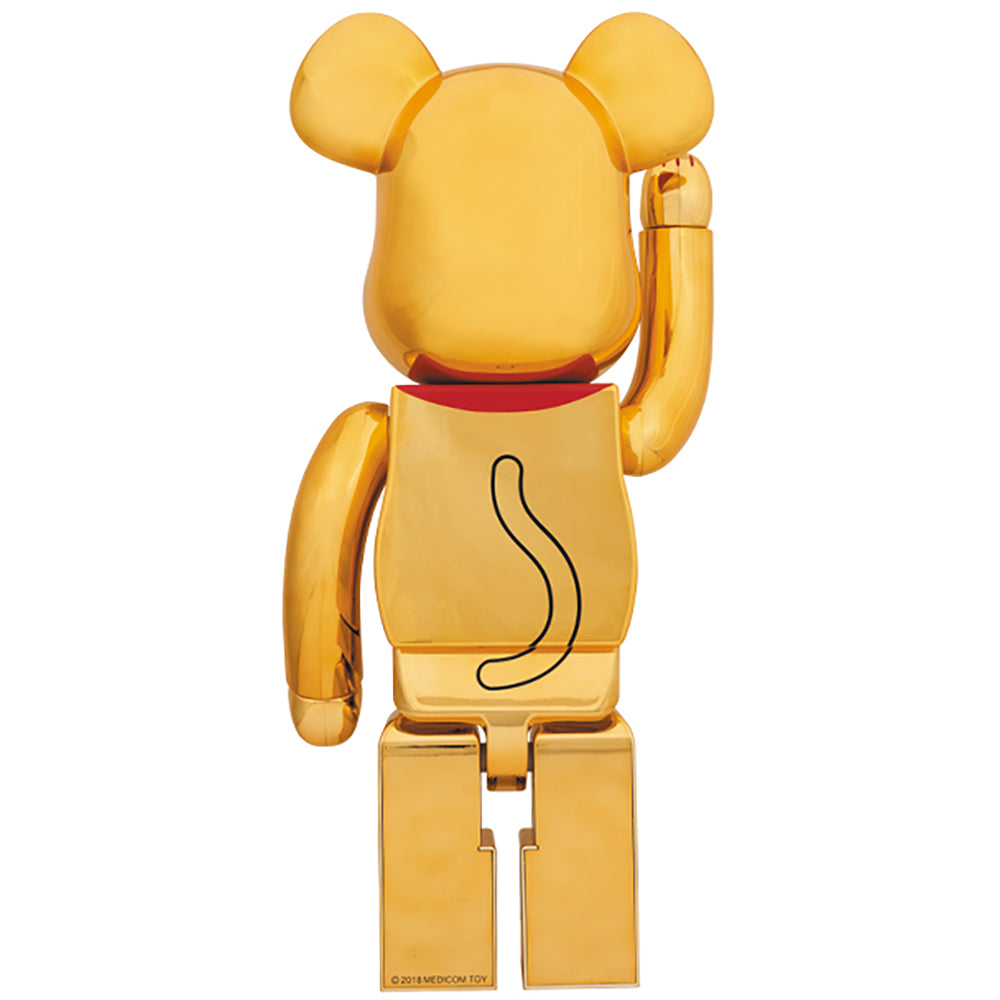 BE@RBRICK 招き猫 金メッキ 参 1000％_1