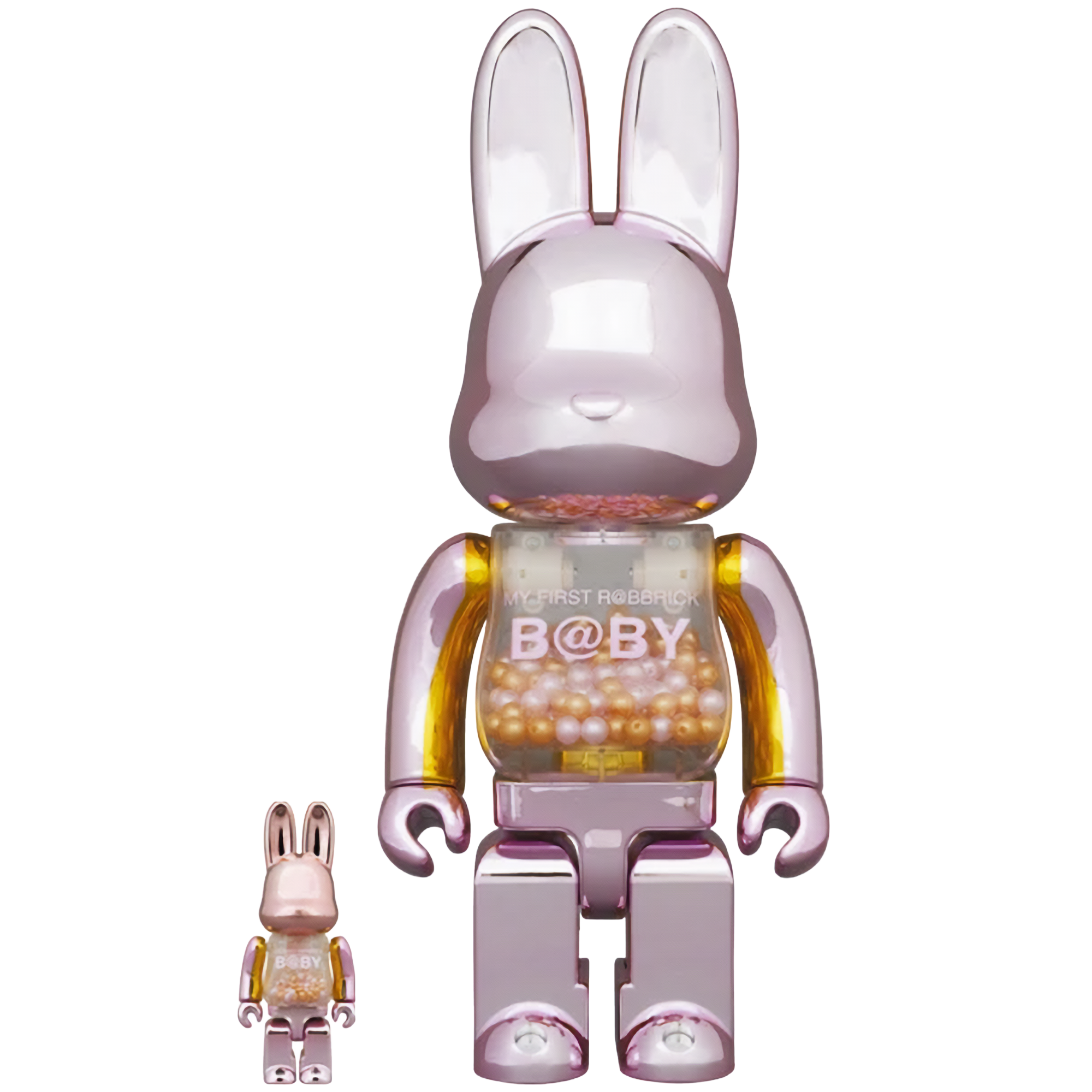 MY FIRST R@BBRICK B@BY 100％ & 400％ PINK GOLD Ver.