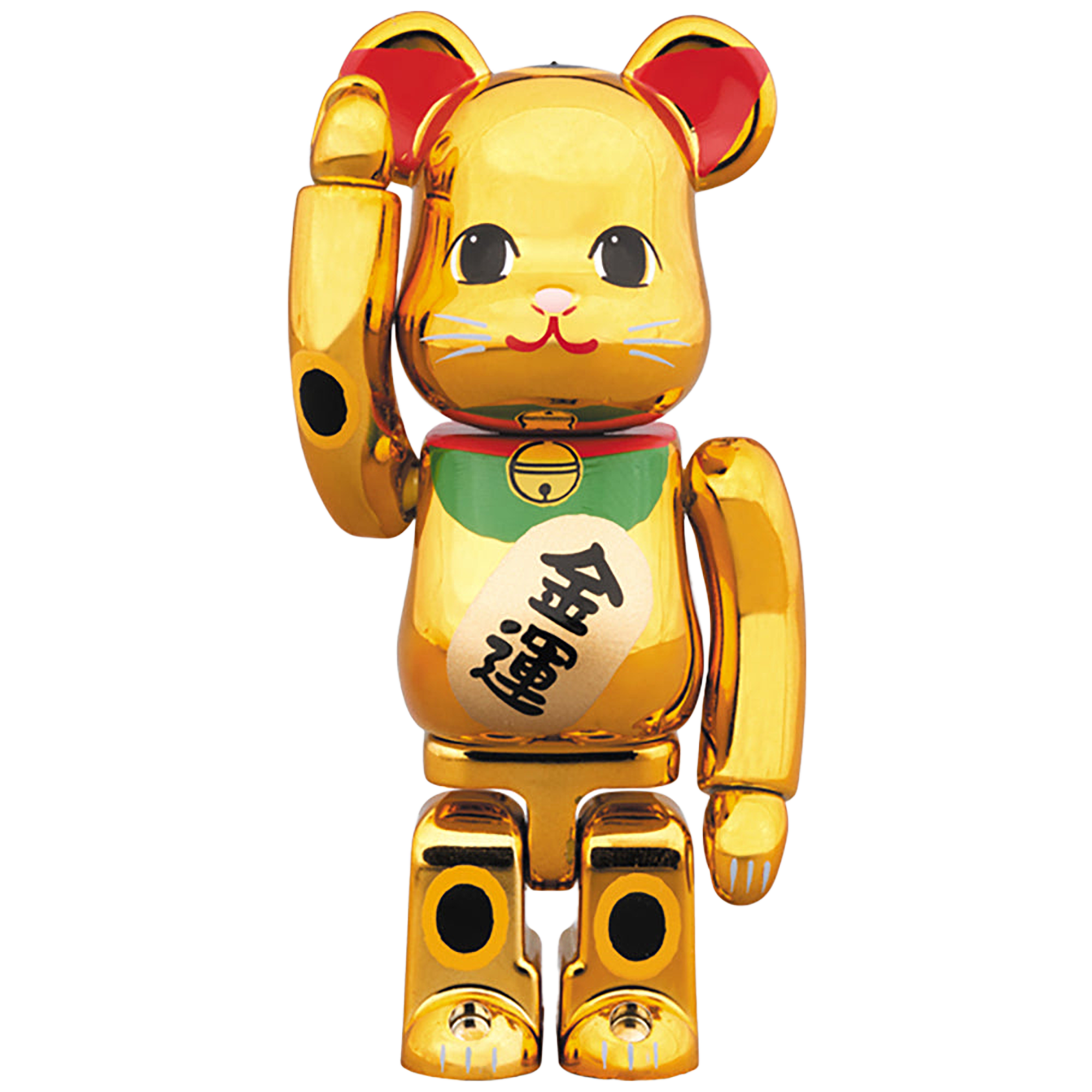 BE@RBRICK 招き猫 金メッキ 六 100％