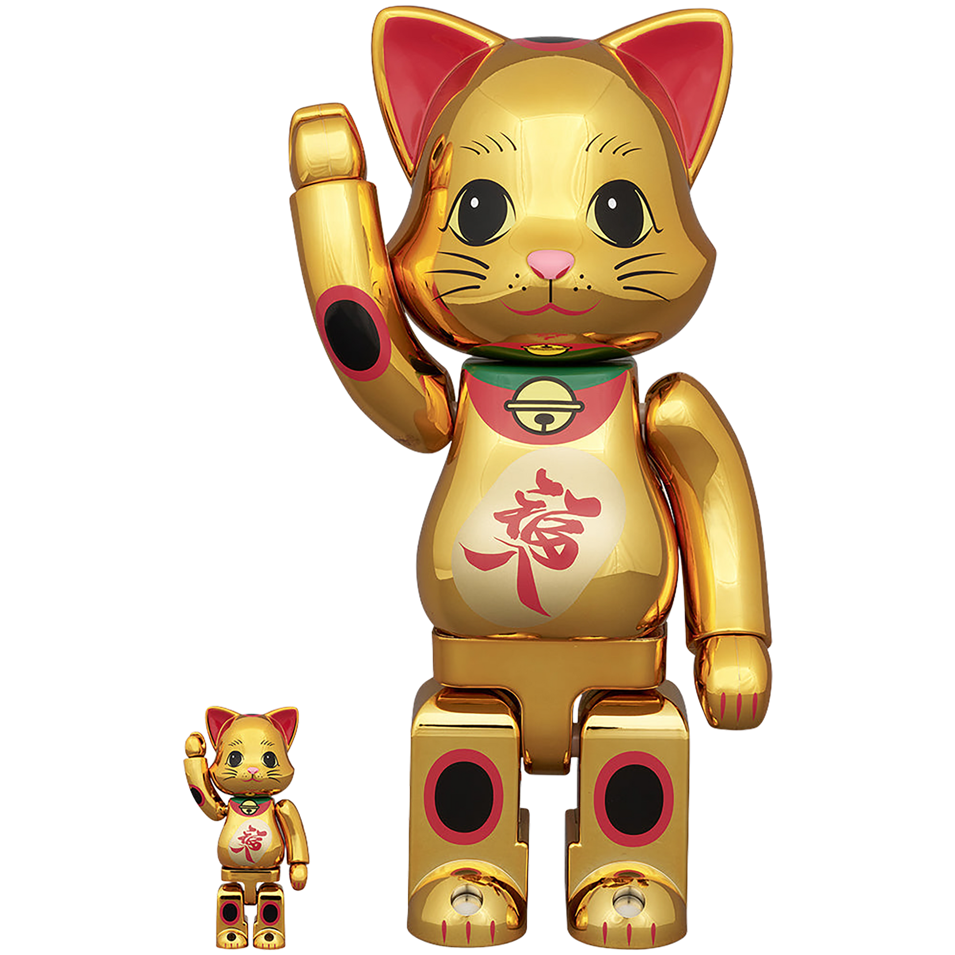 NY@BRICK 招き猫 福入 金メッキ 100% & 400% フィギュア | MEDICOM NY@BRICK 招き猫 福入 金メッキ 100% & 400% フィギュア | MEDICOM