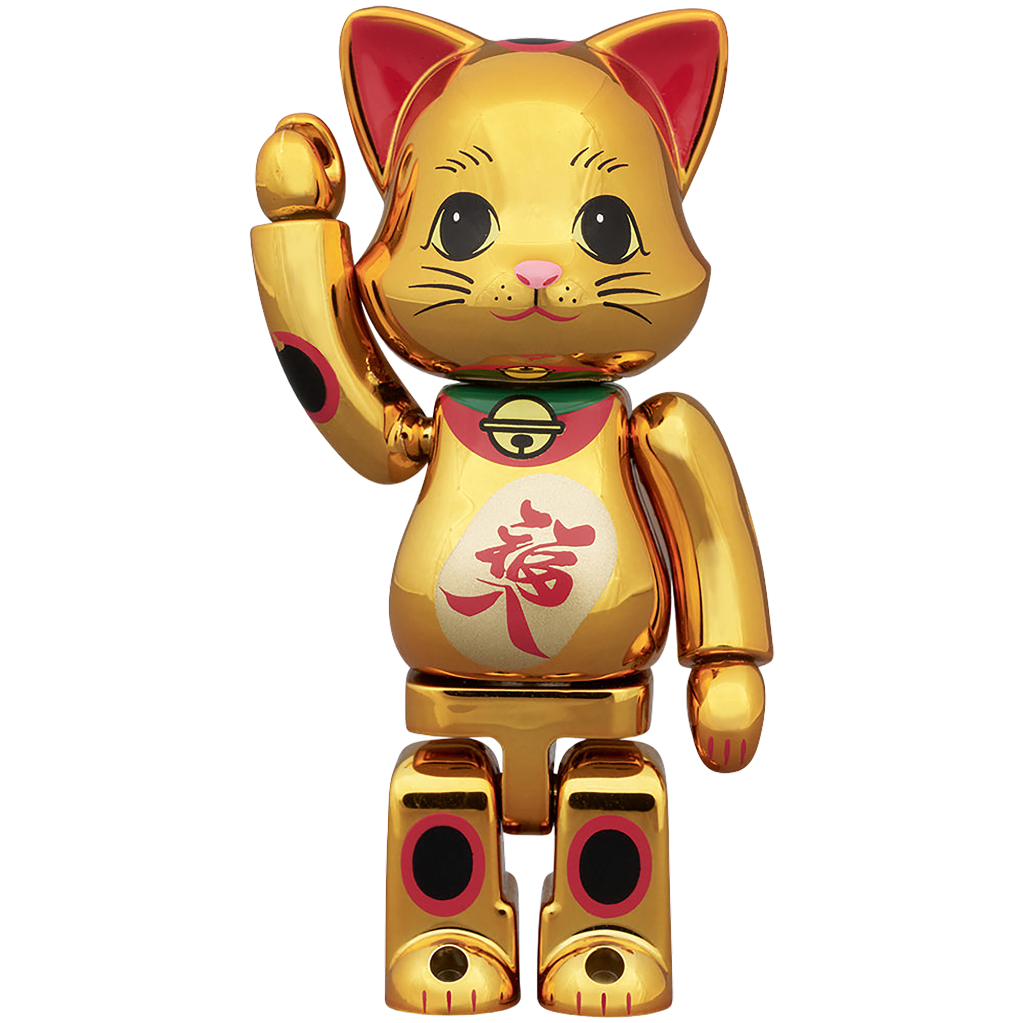 NY@BRICK Lucky Cat Fukuiri Gold Plated 100% & 400%