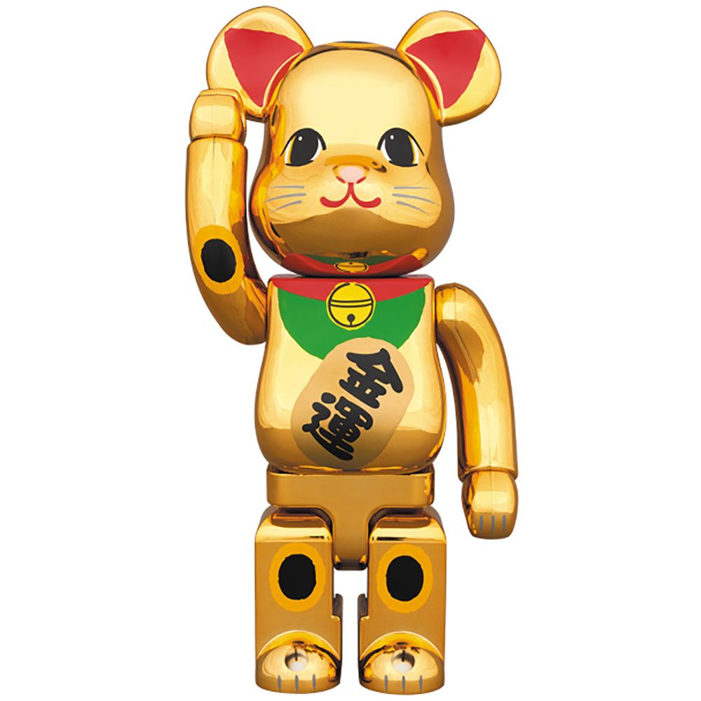 BE@RBRICK 招き猫 金メッキ 六 400％_0