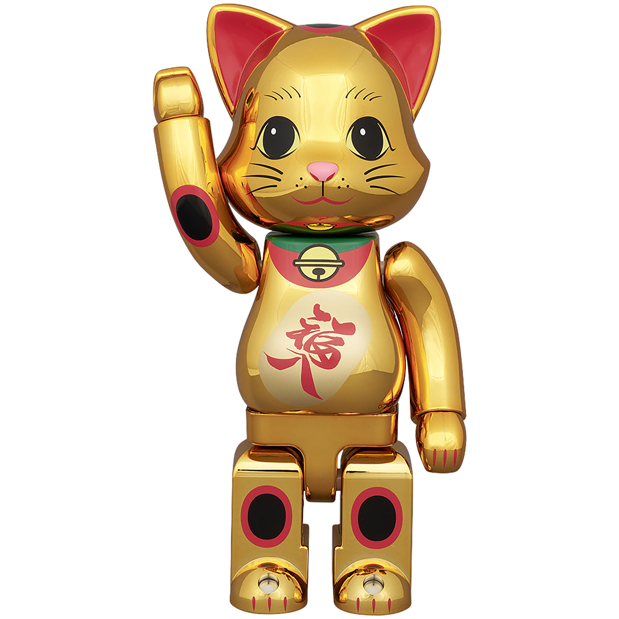 NY@BRICK Lucky Cat Fukuiri Gold Plated 100% & 400%