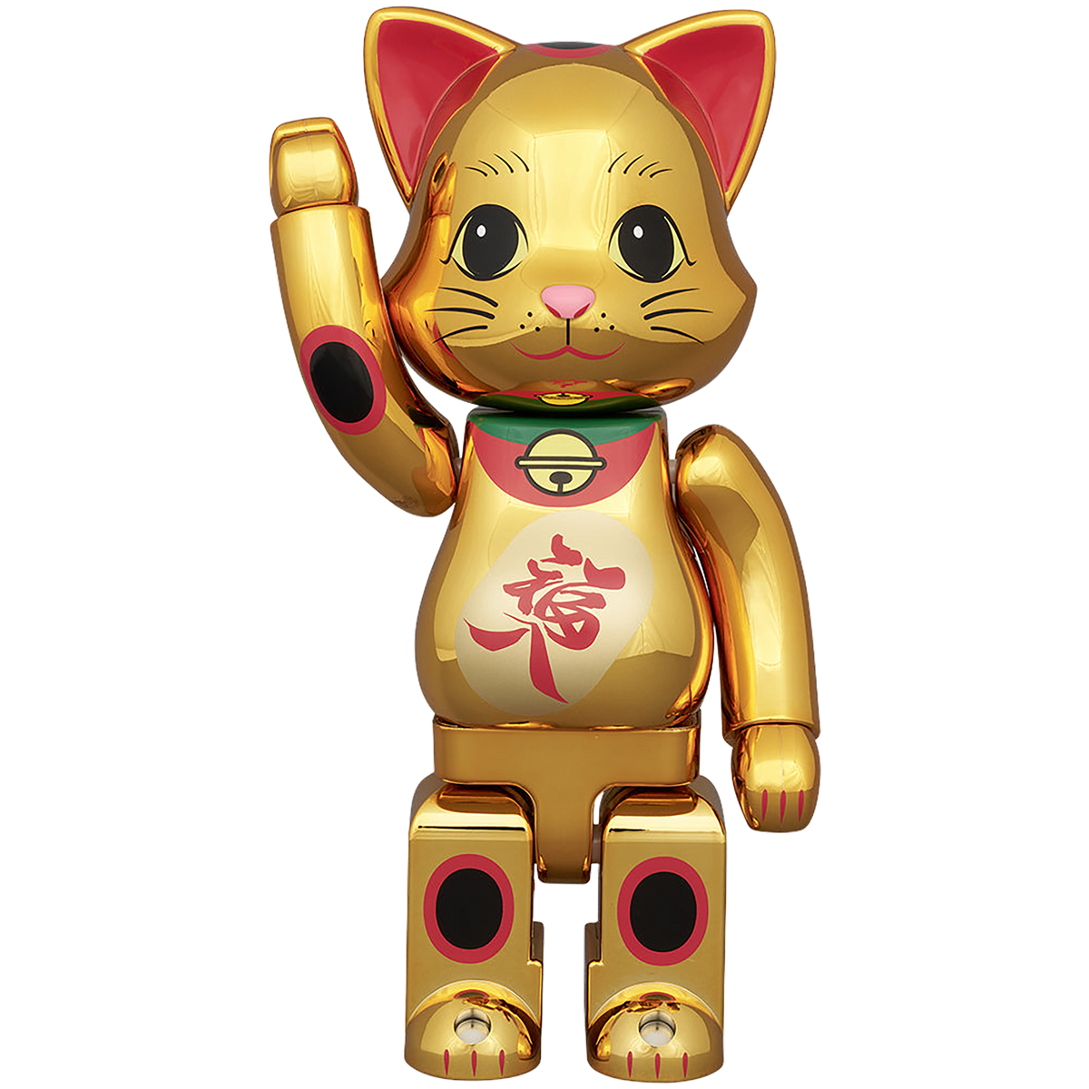 NY@BRICK 招き猫 福入 金メッキ 100％ & 400％ フィギュア | MEDICOM