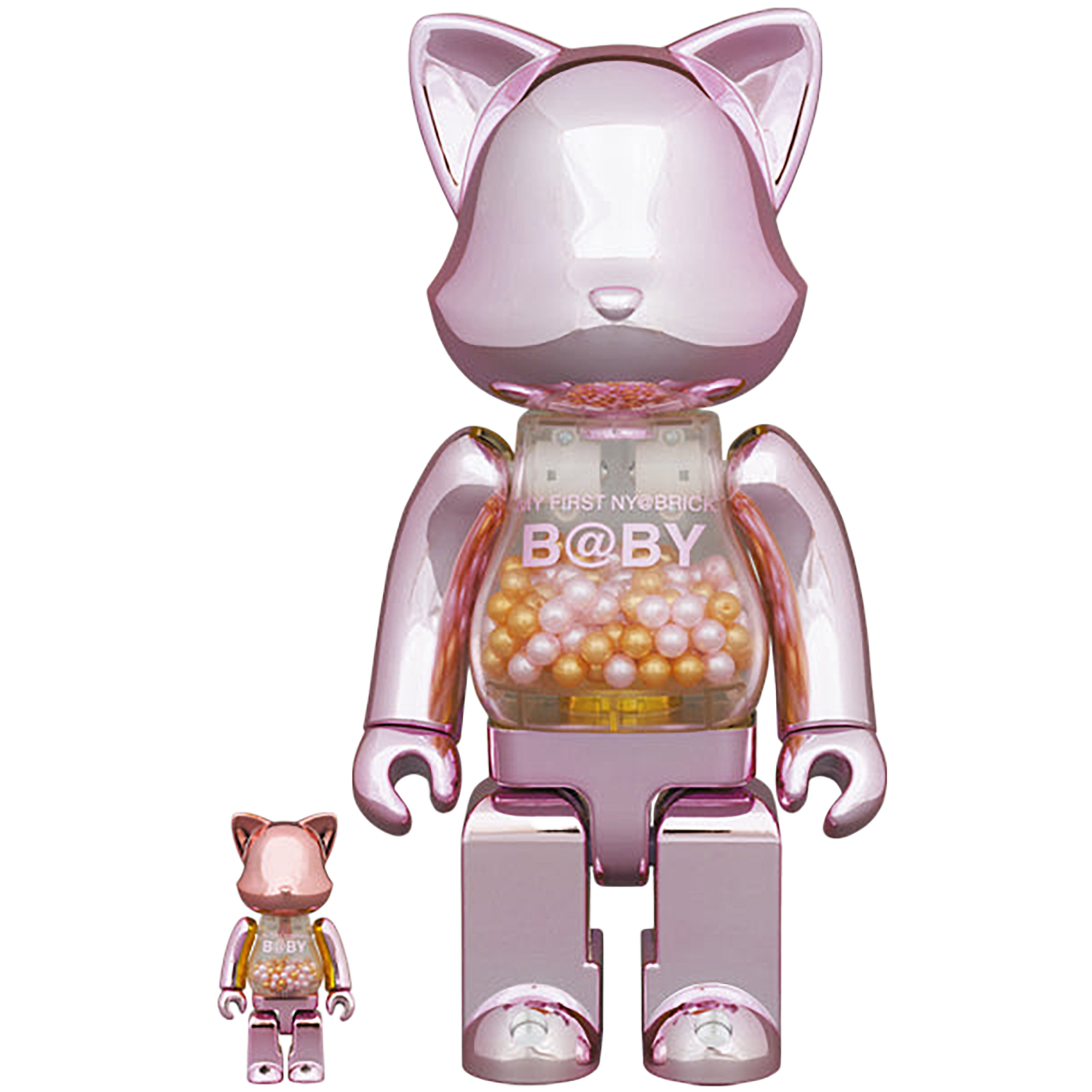 MY FIRST NY@BRICK B@BY 100％ & 400％ PINK GOLD Ver.