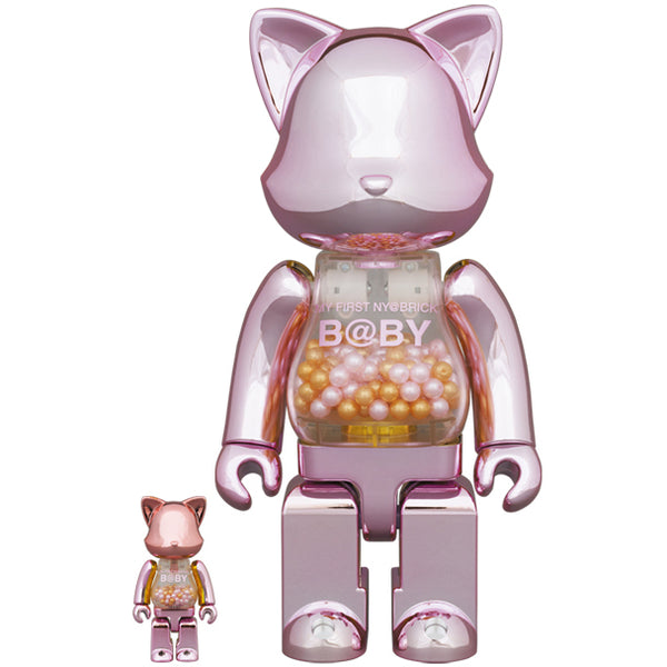 MY FIRST NY@BRICK B@BY 100％ & 400％ PINK GOLD Ver. | MEDICOM TOY