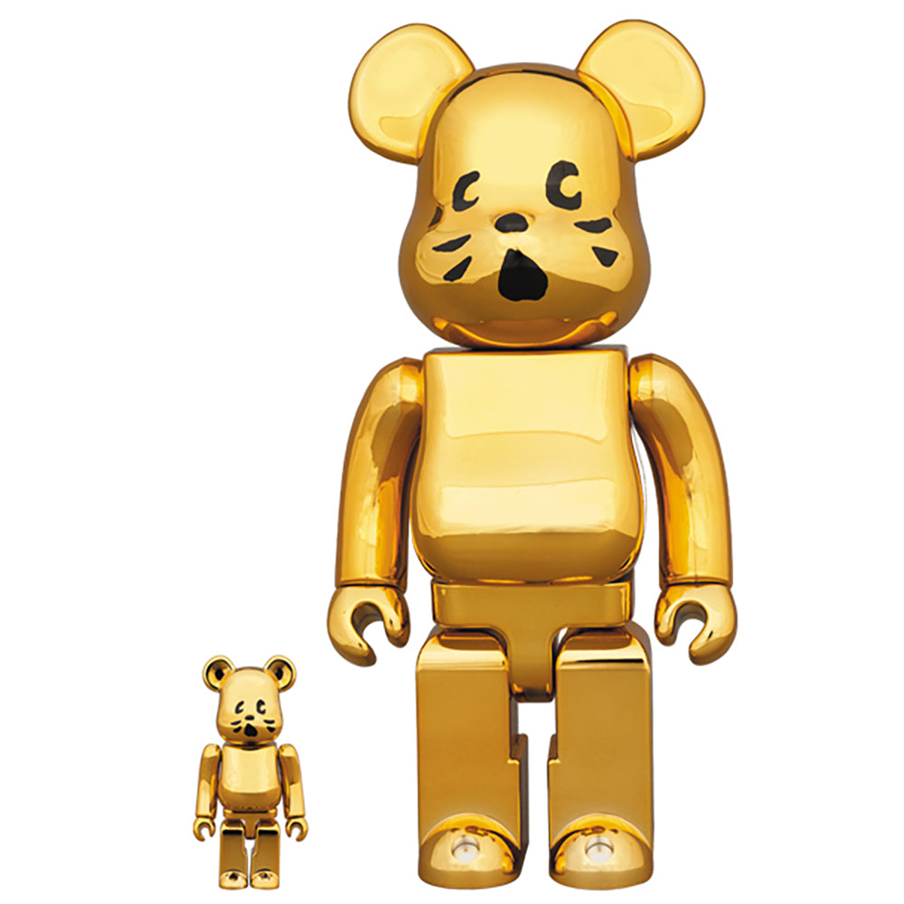 BE@RBRICK にゃー 金メッキVer. 100％ & 400％_0