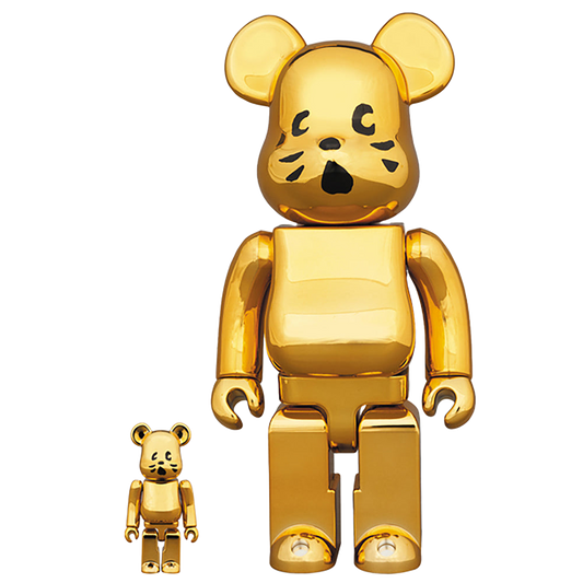 BE@RBRICK にゃー 金メッキVer. 100％ & 400％