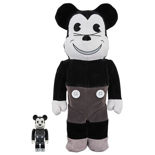 BE@RBRICK MICKEY MOUSE (VINTAGE B&W Ver.) 100％ & 400％