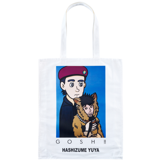MLE HASHIZUME YUYA × THE Oliver 狗，(GOSH!!) 这个蓍草 MOVIE TOTE BAG 「一平＆奥利弗」