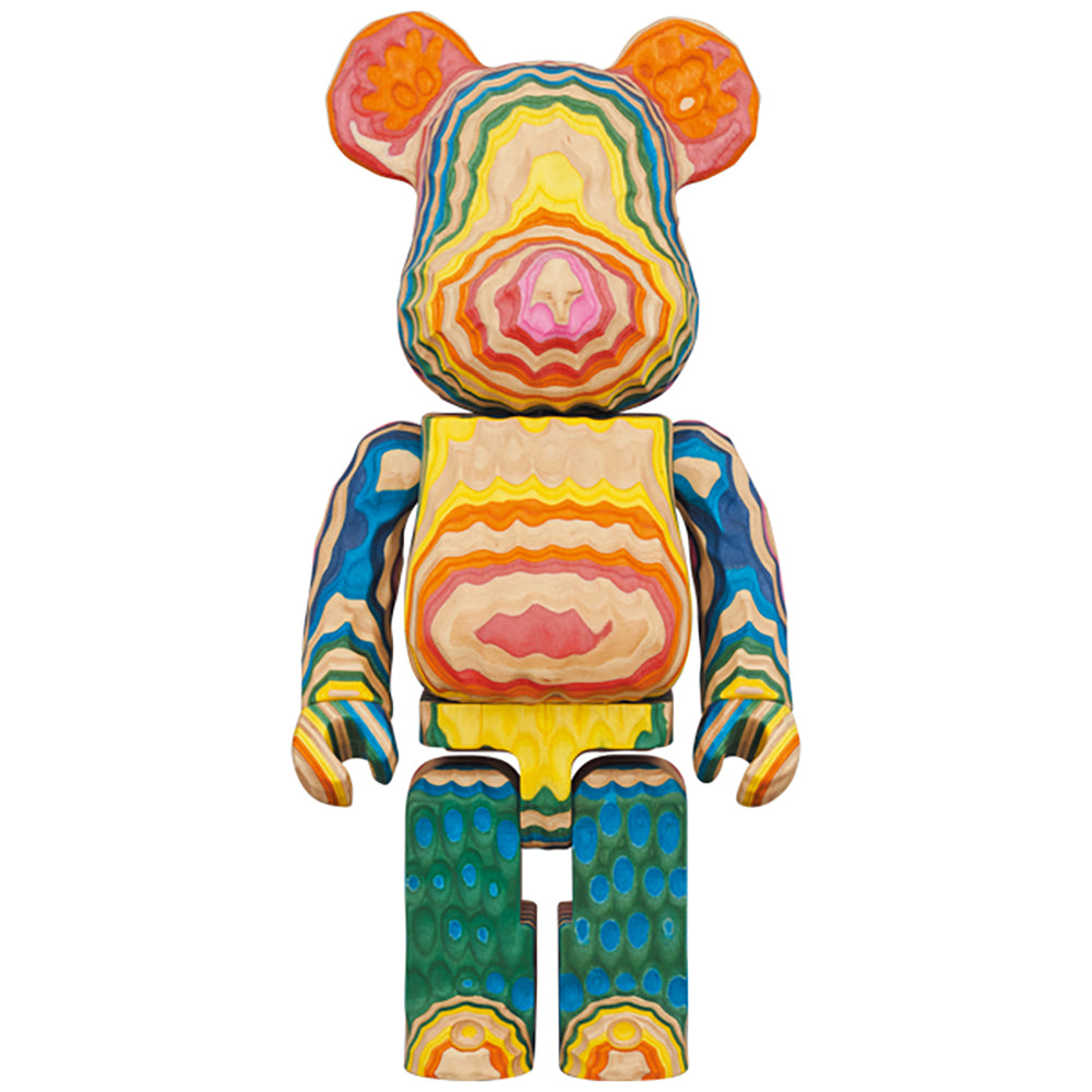 BE@RBRICK カリモク fragmentdesign HAROSHI VERTICAL 400％ carved wooden_0