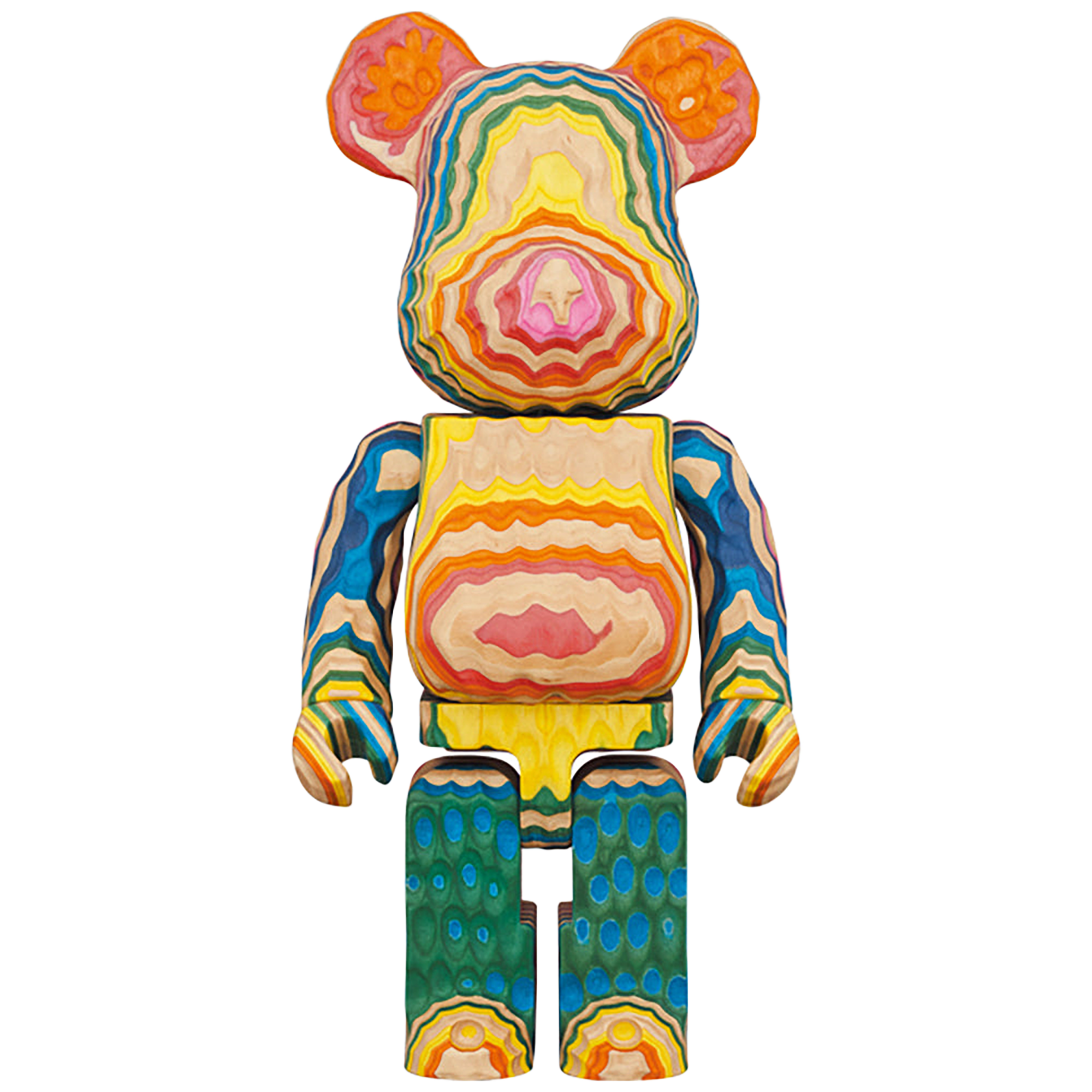 BE@RBRICK カリモク fragmentdesign HAROSHI VERTICAL 400％ carved wooden
