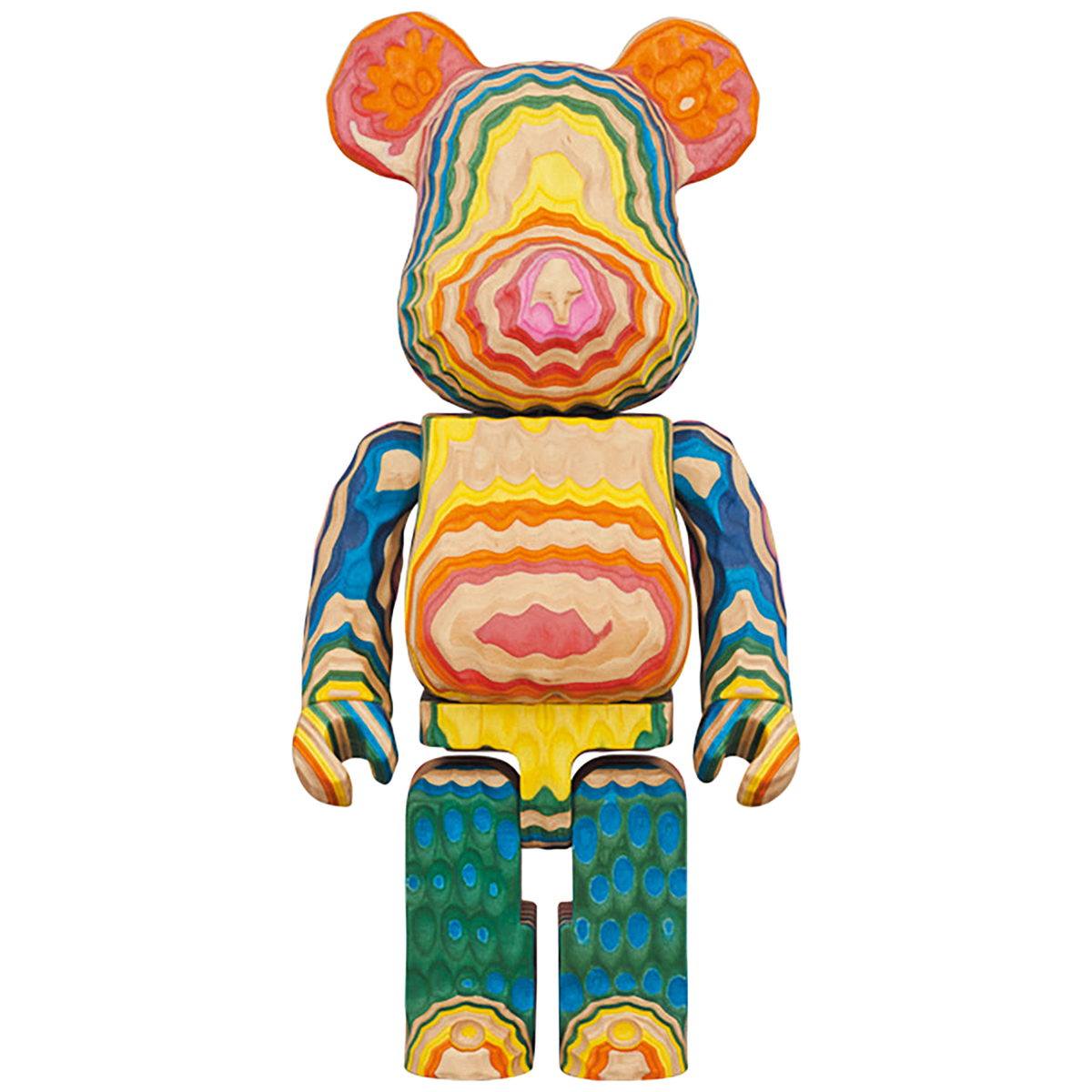 BE@RBRICK カリモク fragmentdesign HAROSHI VERTICAL 400％ carved wooden