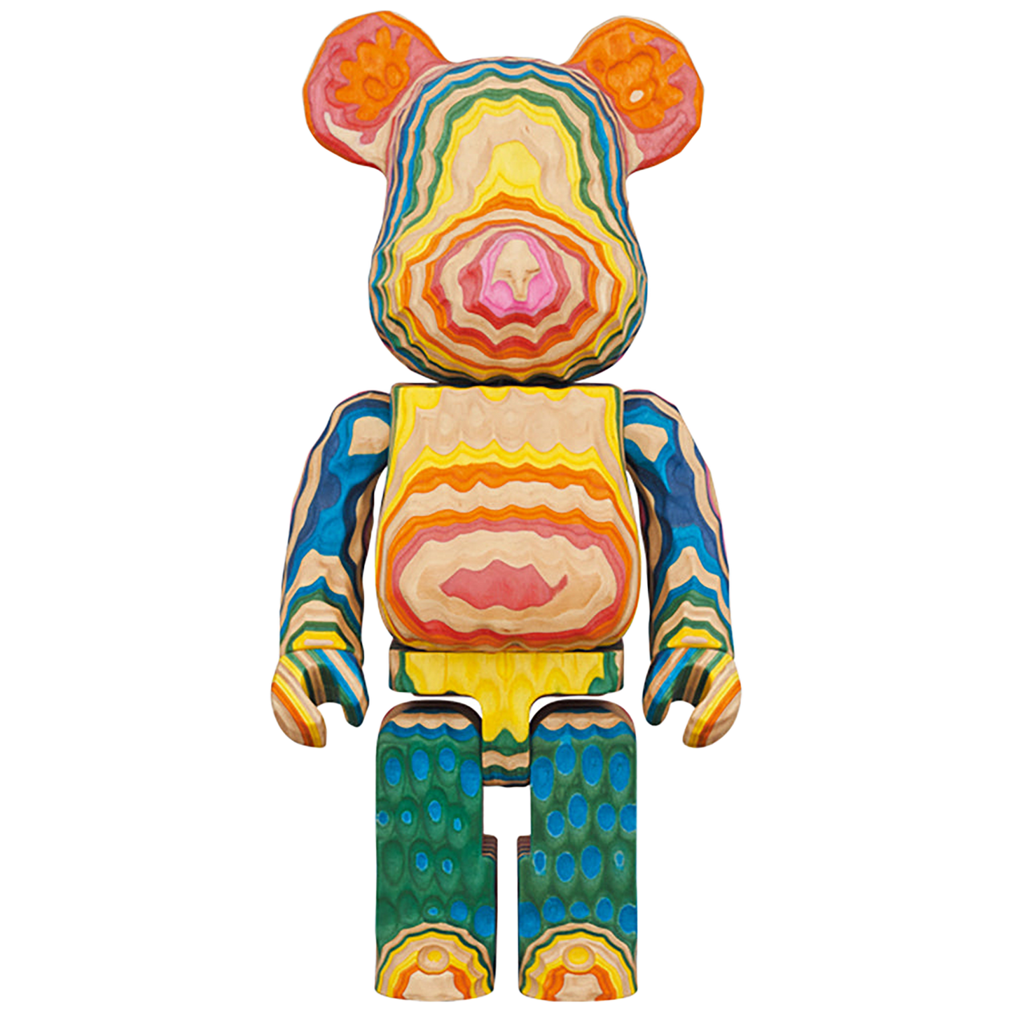 BE@RBRICK カリモク fragmentdesign HAROSHI VERTICAL 400％ carved wooden