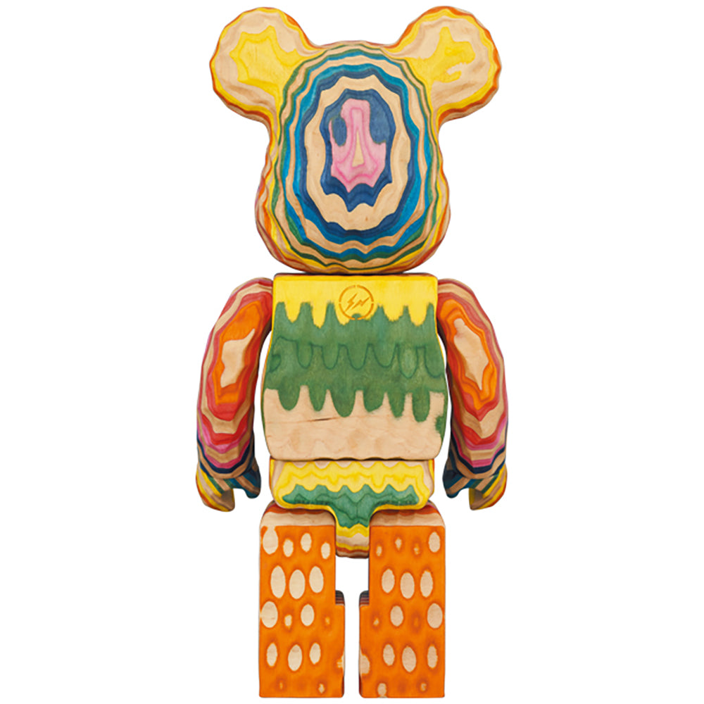 BE@RBRICK カリモク fragmentdesign HAROSHI VERTICAL 400％ carved wooden_1