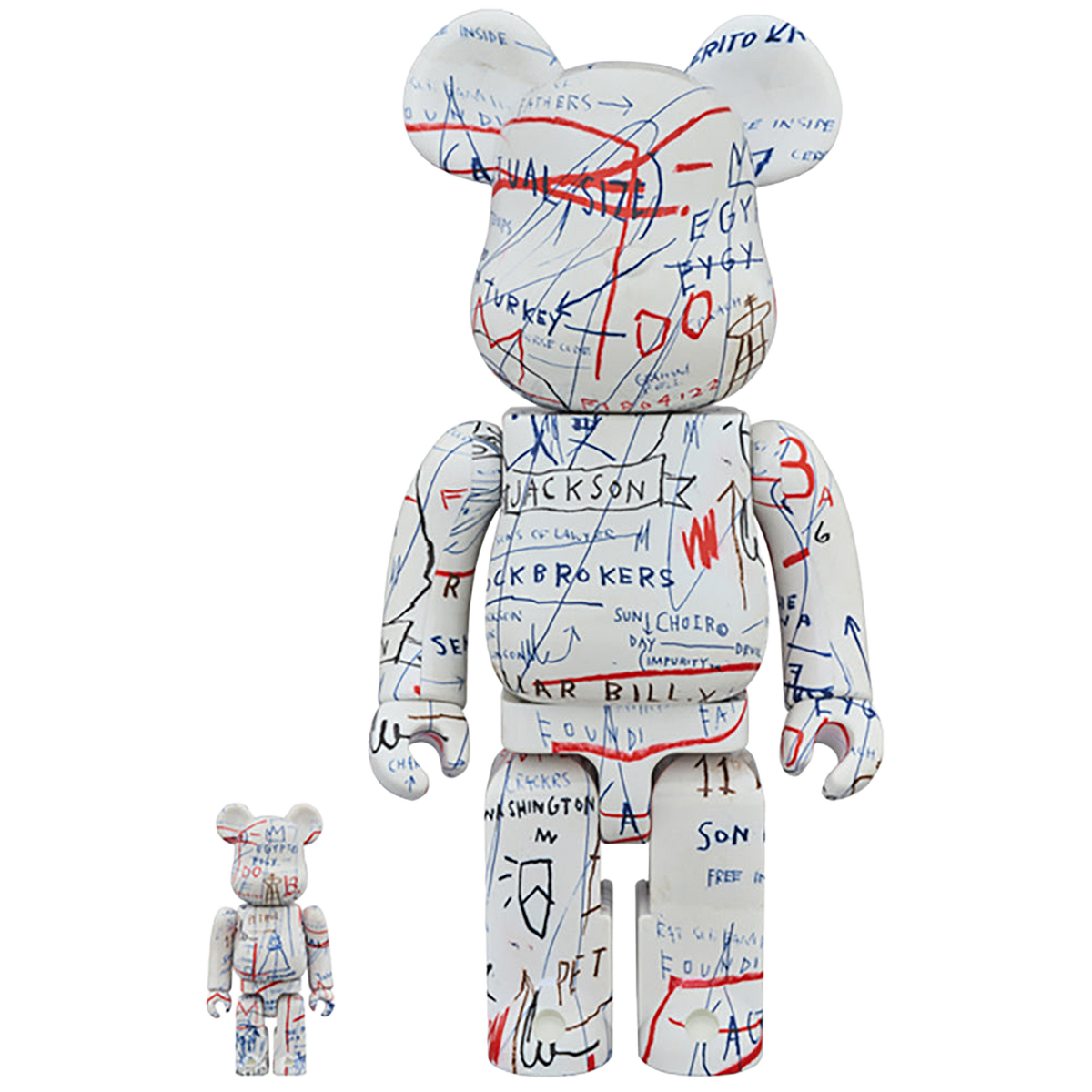 BE@RBRICK JEAN-MICHEL BASQUIAT #2 100％ & 400％