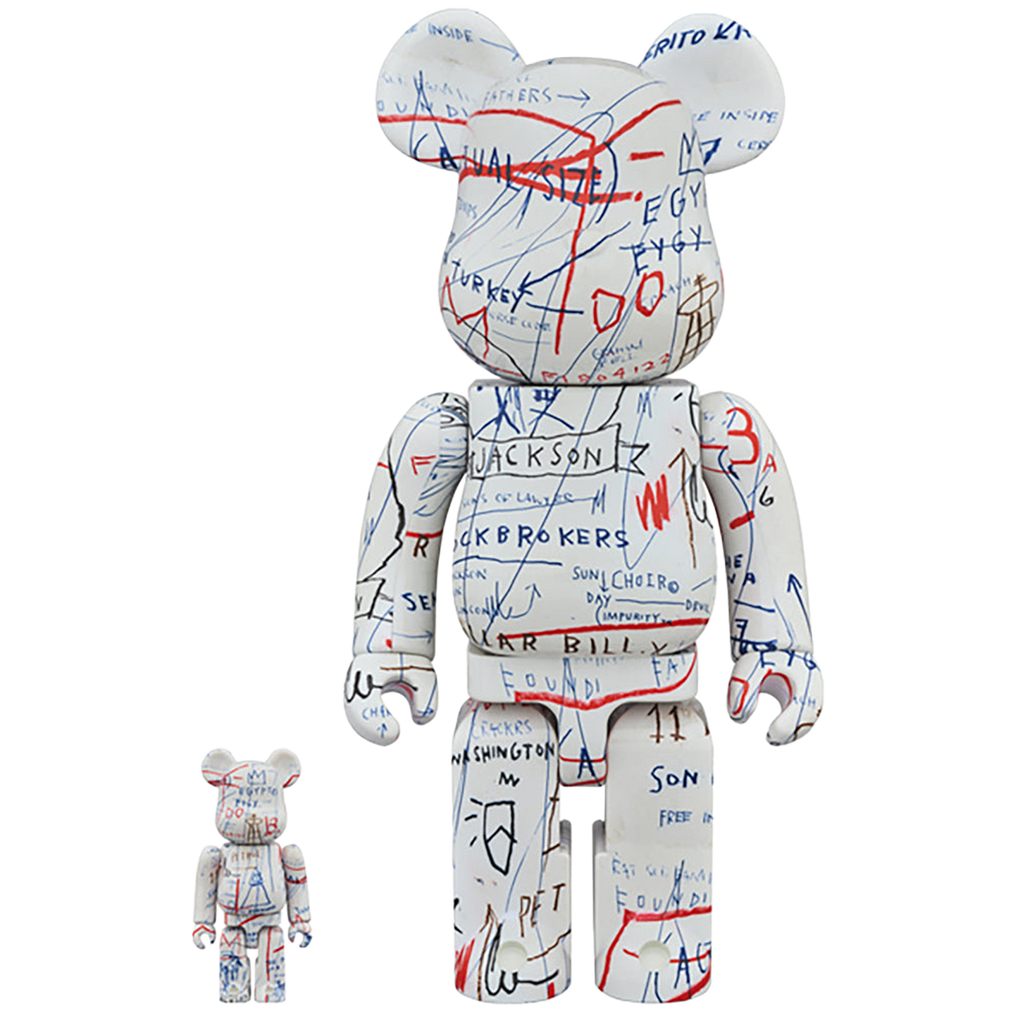 BE@RBRICK JEAN-MICHEL BASQUIAT #2 100％ & 400％