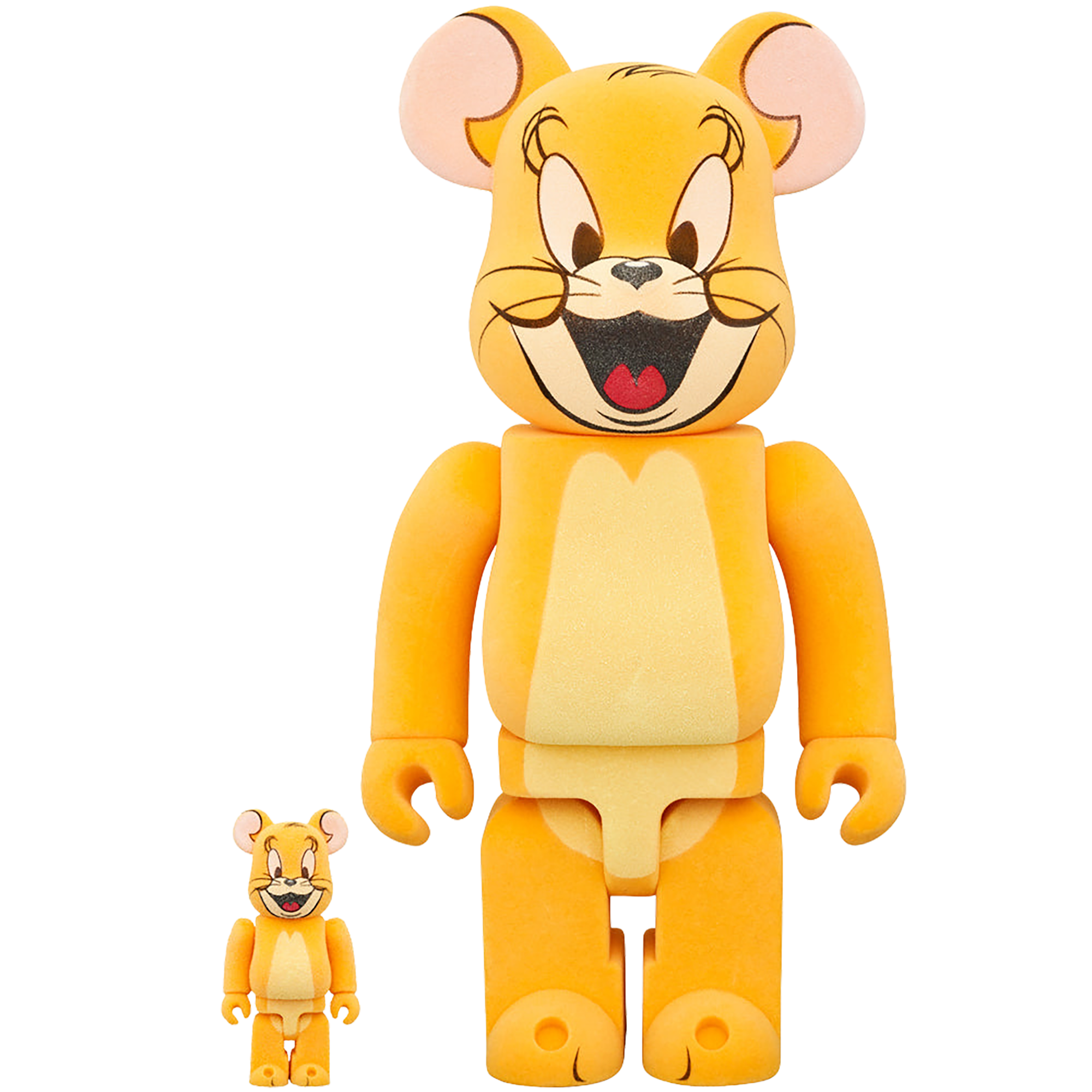 BE@RBRICK JERRY（Classic Color） FLOCKY Ver. 100％ & 400％ (TOM AND JERRY)

