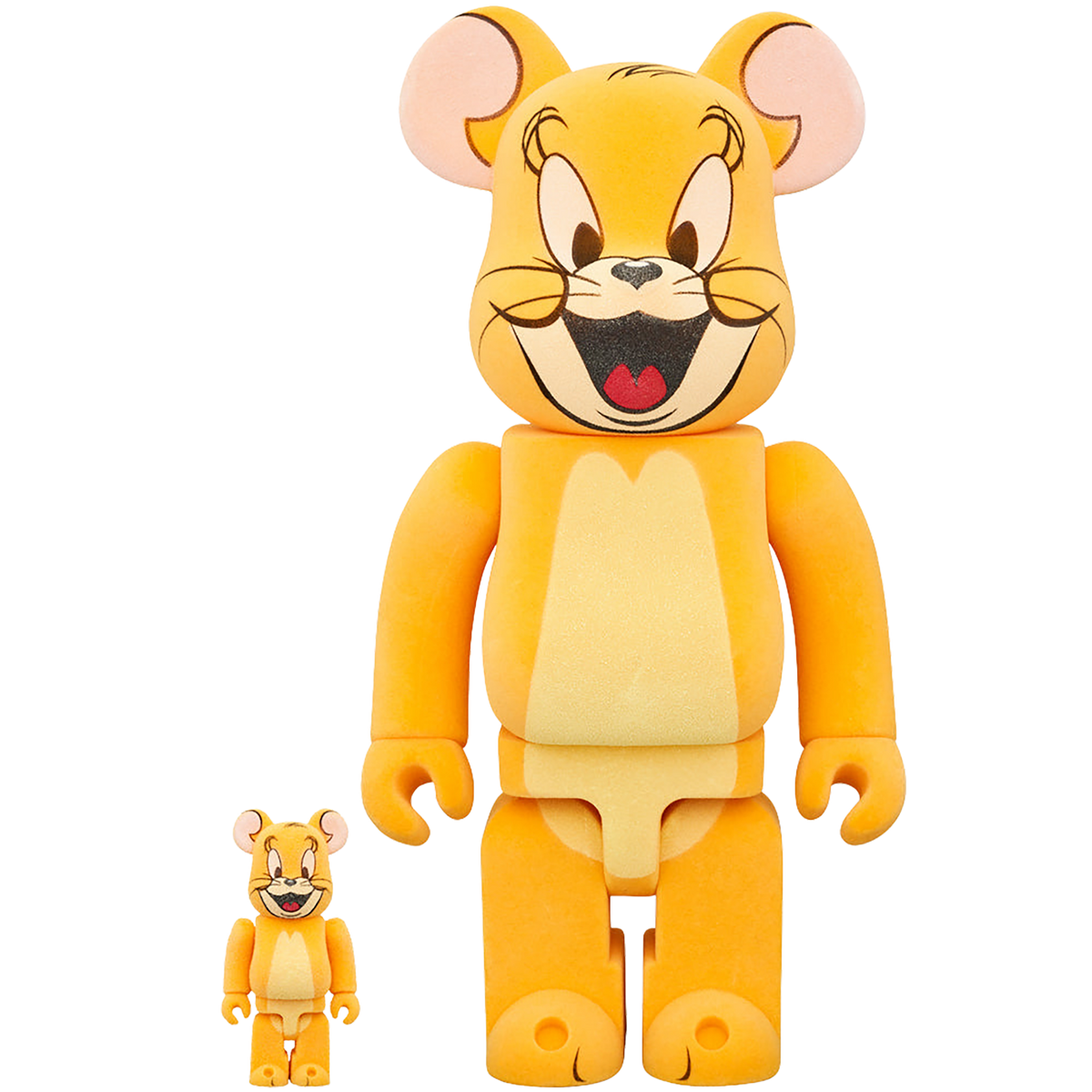 BE@RBRICK JERRY（Classic Color） FLOCKY Ver. 100％ & 400％ (TOM AND JERRY)
