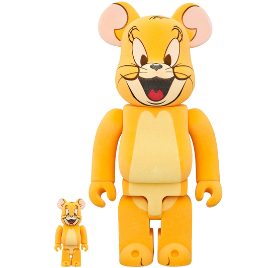 BE@RBRICK JERRY（Classic Color） FLOCKY Ver. 100％ & 400％ (TOM AND JERRY)
