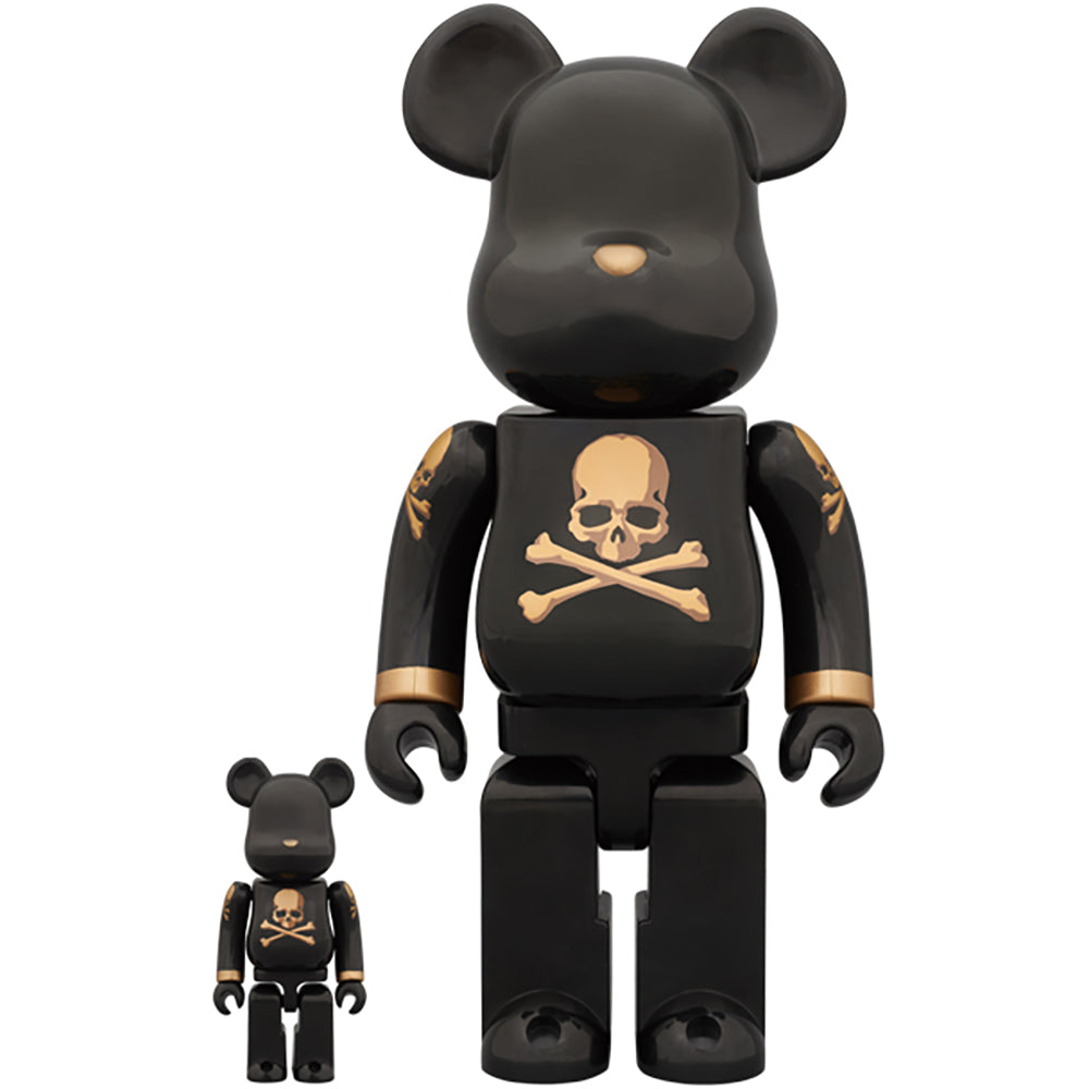 BE@RBRICK mastermind JAPAN BLACK & GOLD 100% & 400%_0